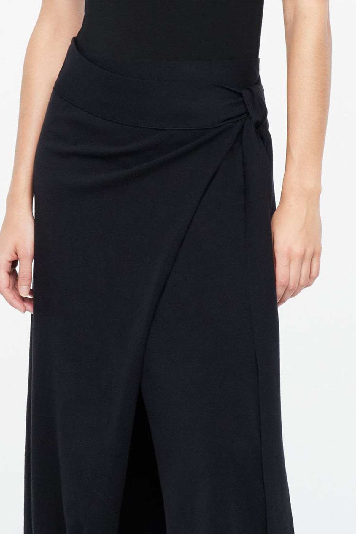 Sarah Pacini Yandan Kuşaklı Midi Etek