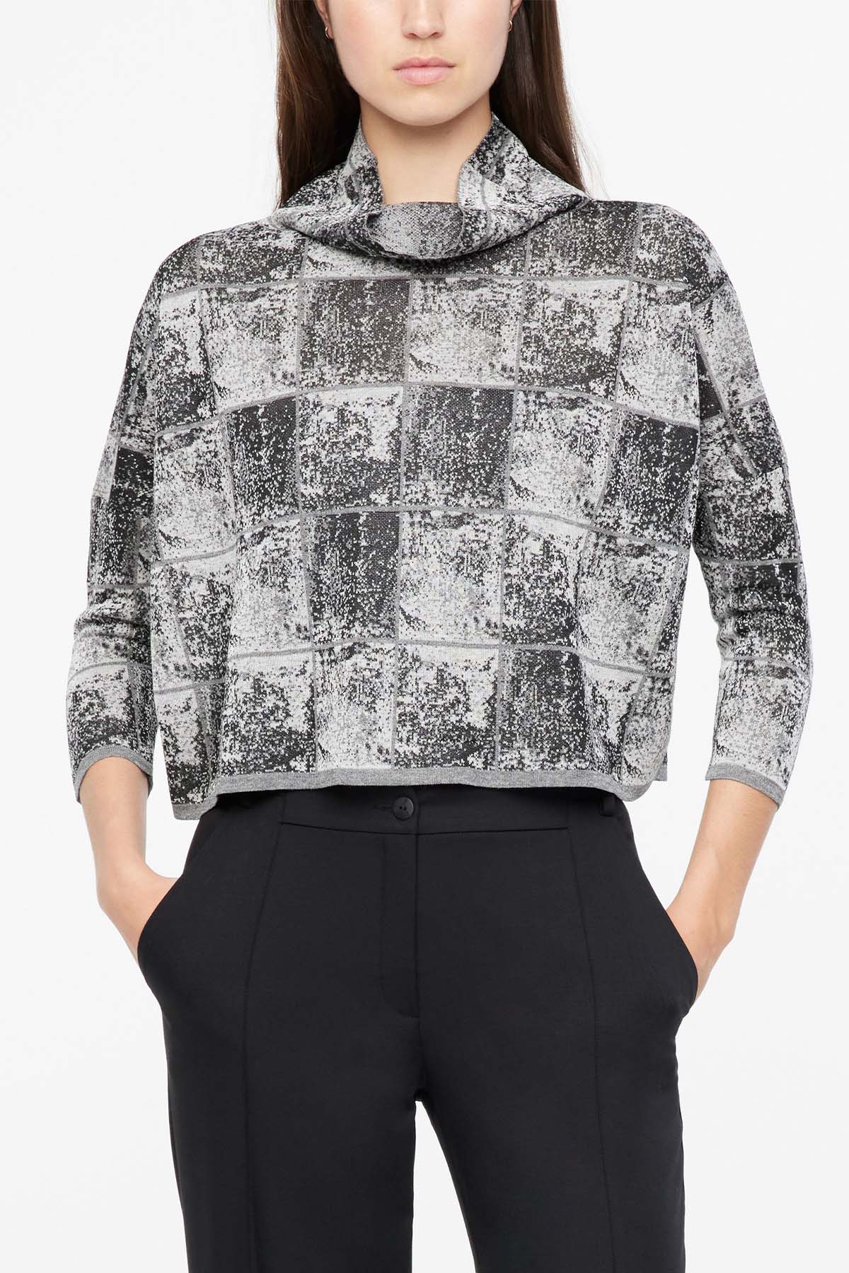 Sarah Pacini Dökümlü Yaka Triko-Libas Trendy Fashion Store