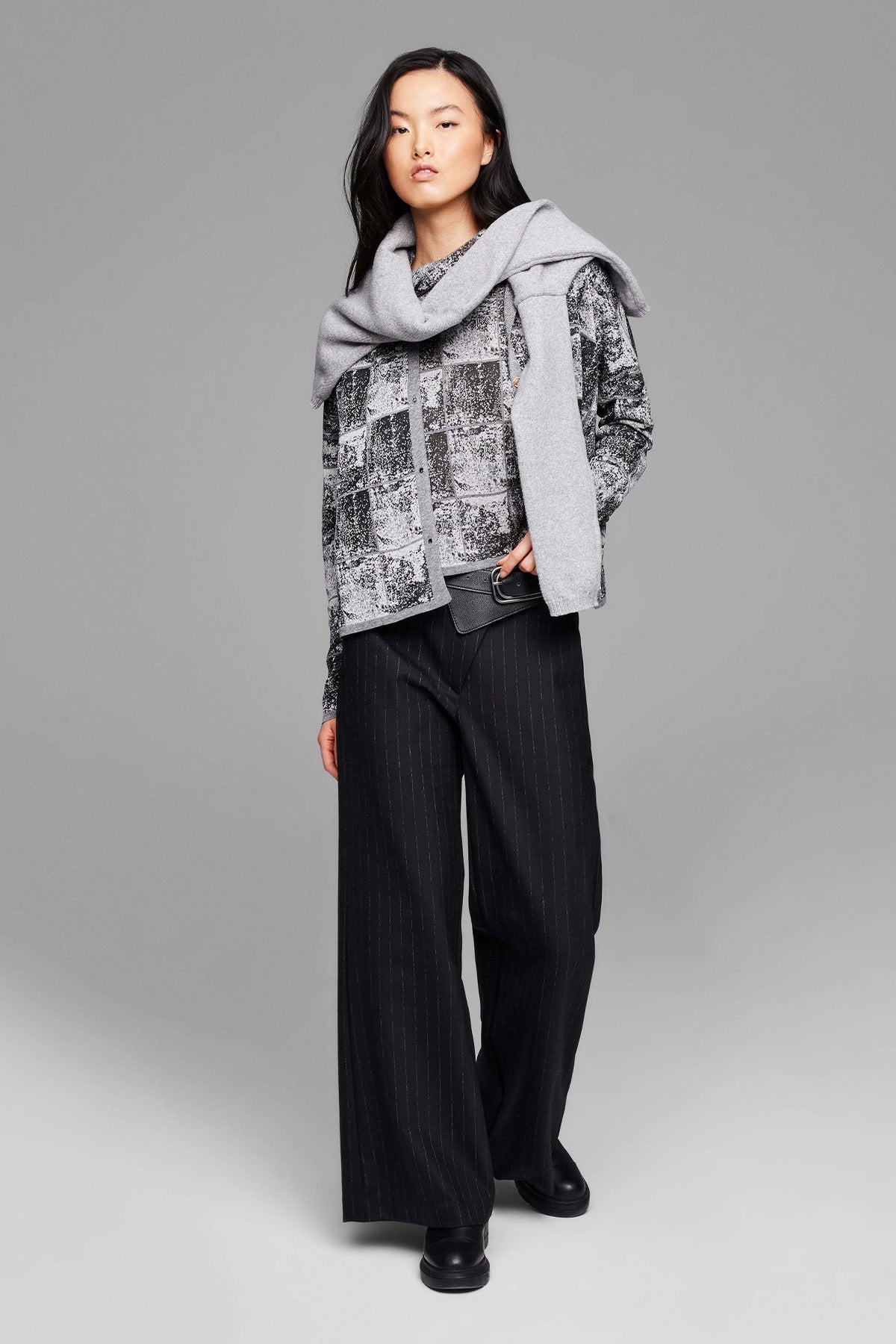 Sarah Pacini Dökümlü Yaka Triko-Libas Trendy Fashion Store