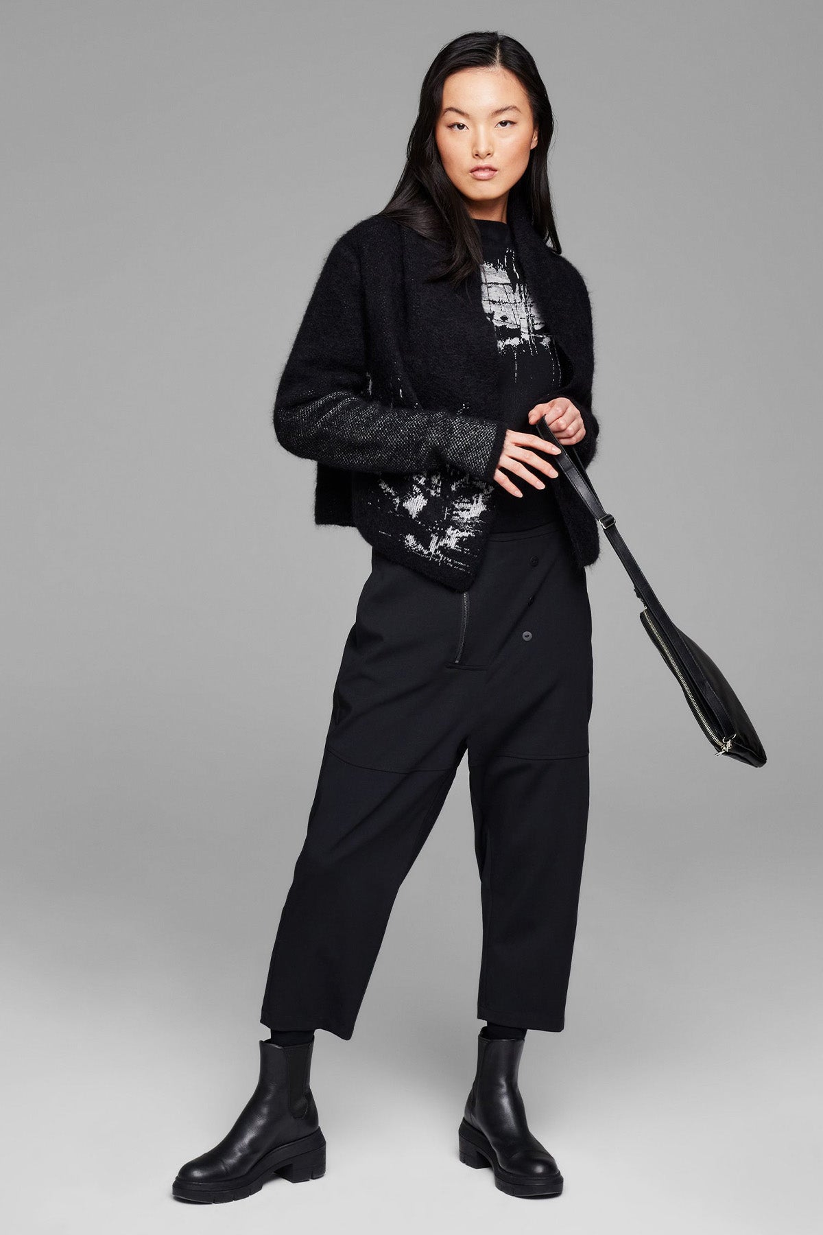 Sarah Pacini Crop Streç Yün Pantolon-Libas Trendy Fashion Store