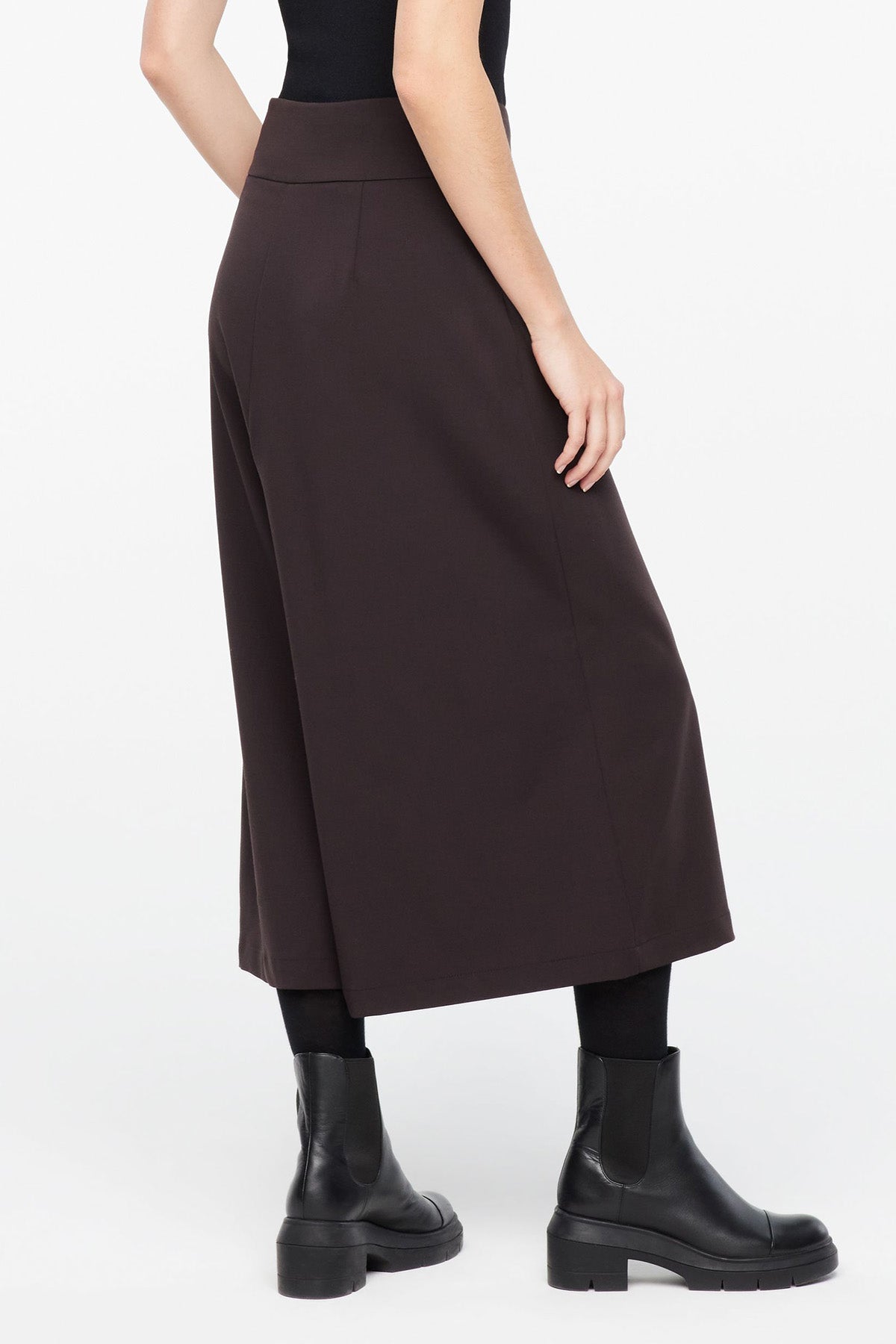 Sarah Pacini Fermuar Detaylı Crop Yün Pantolon-Libas Trendy Fashion Store