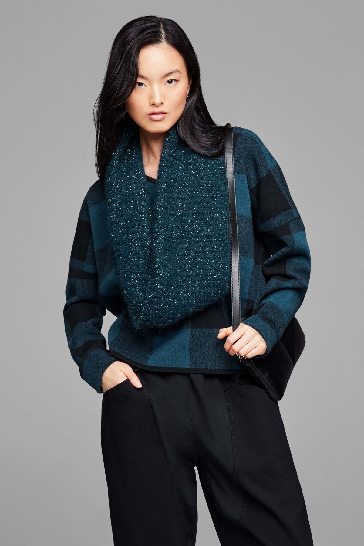 Sarah Pacini Beli Lastikli Streç Yün Pantolon-Libas Trendy Fashion Store