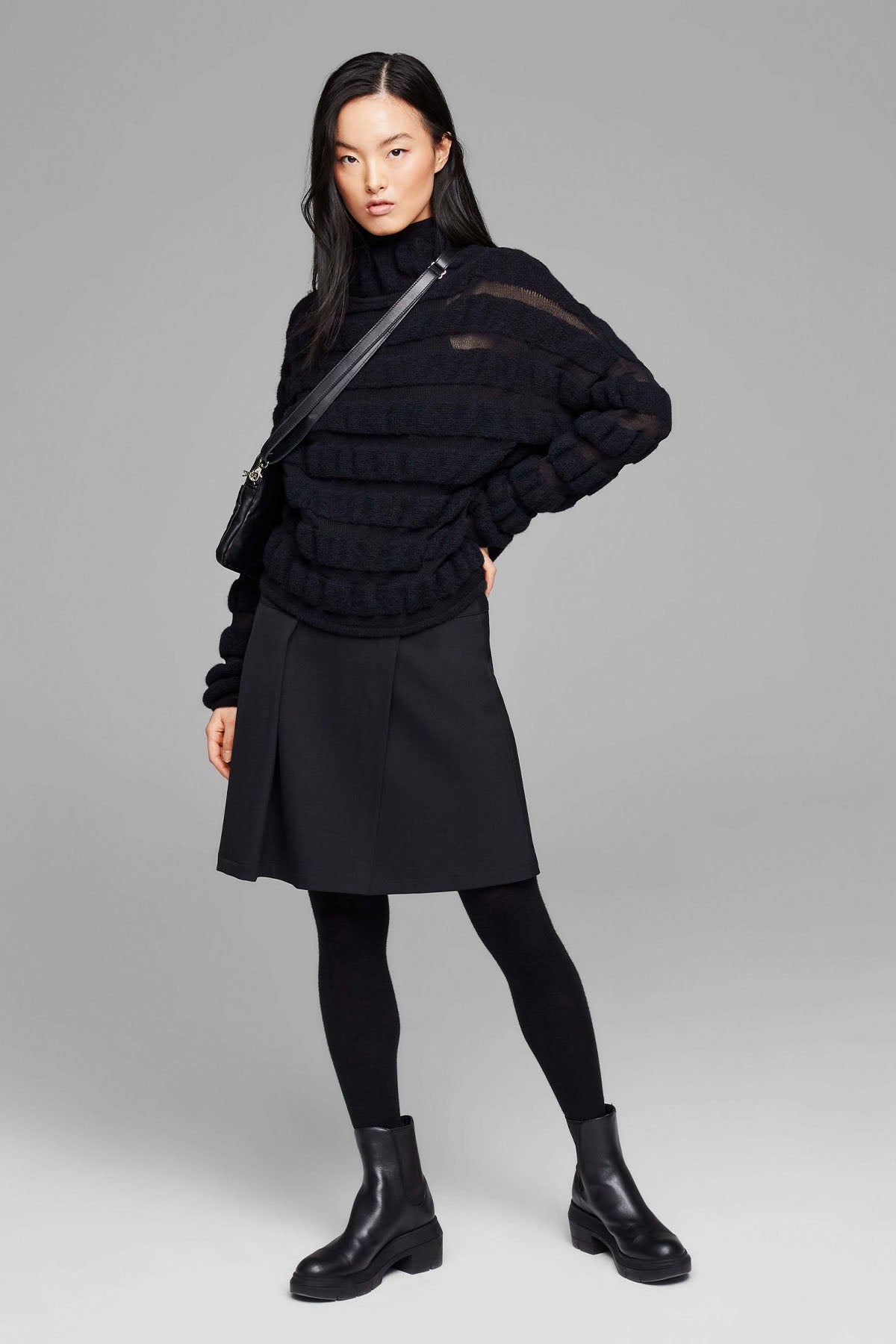 Sarah Pacini Yarım Balıkçı Yaka Yün Triko-Libas Trendy Fashion Store