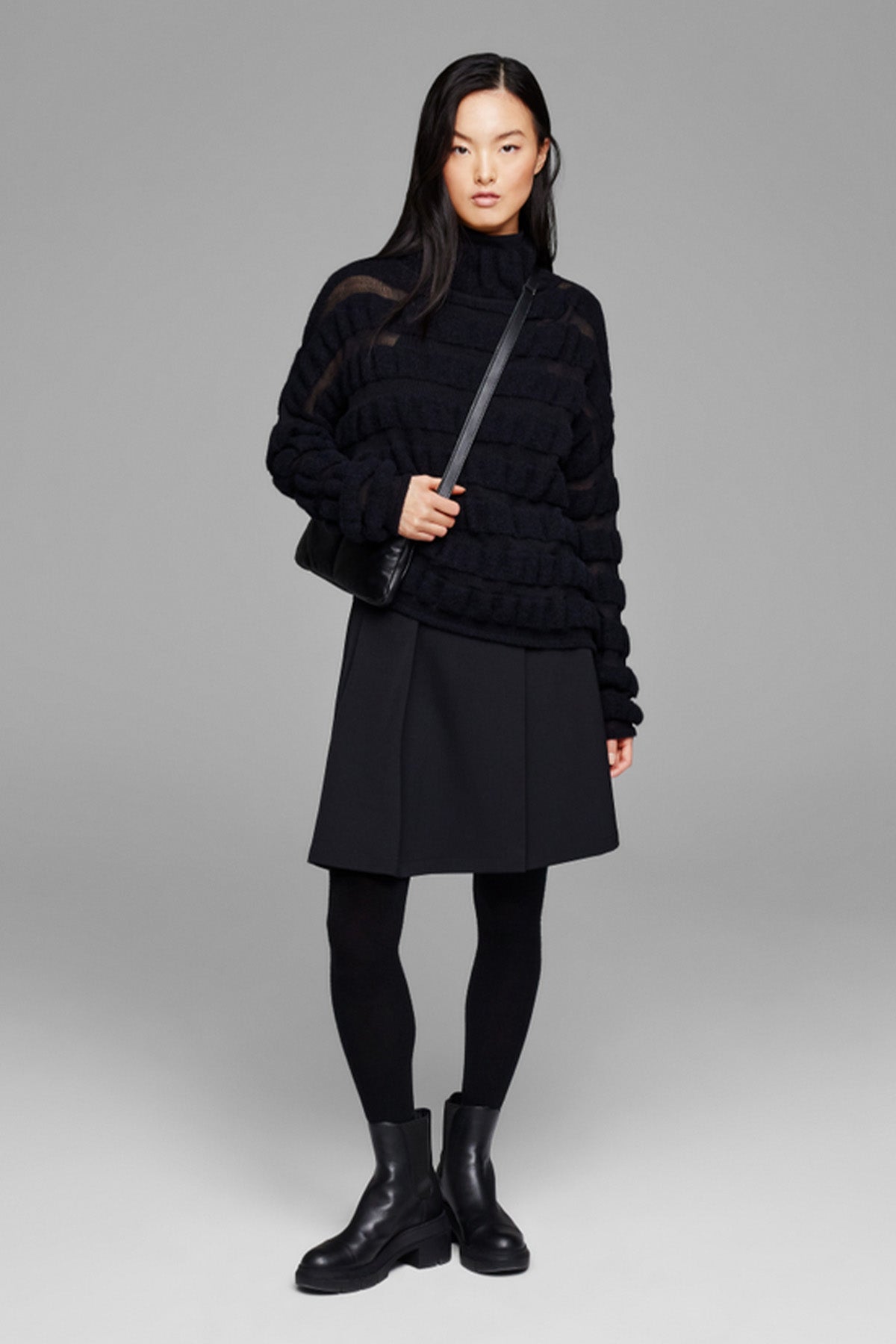 Sarah Pacini Yarım Balıkçı Yaka Yün Triko-Libas Trendy Fashion Store