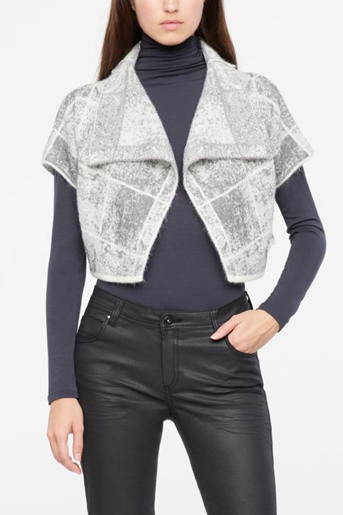 Sarah Pacini Yün Triko Ceket-Libas Trendy Fashion Store