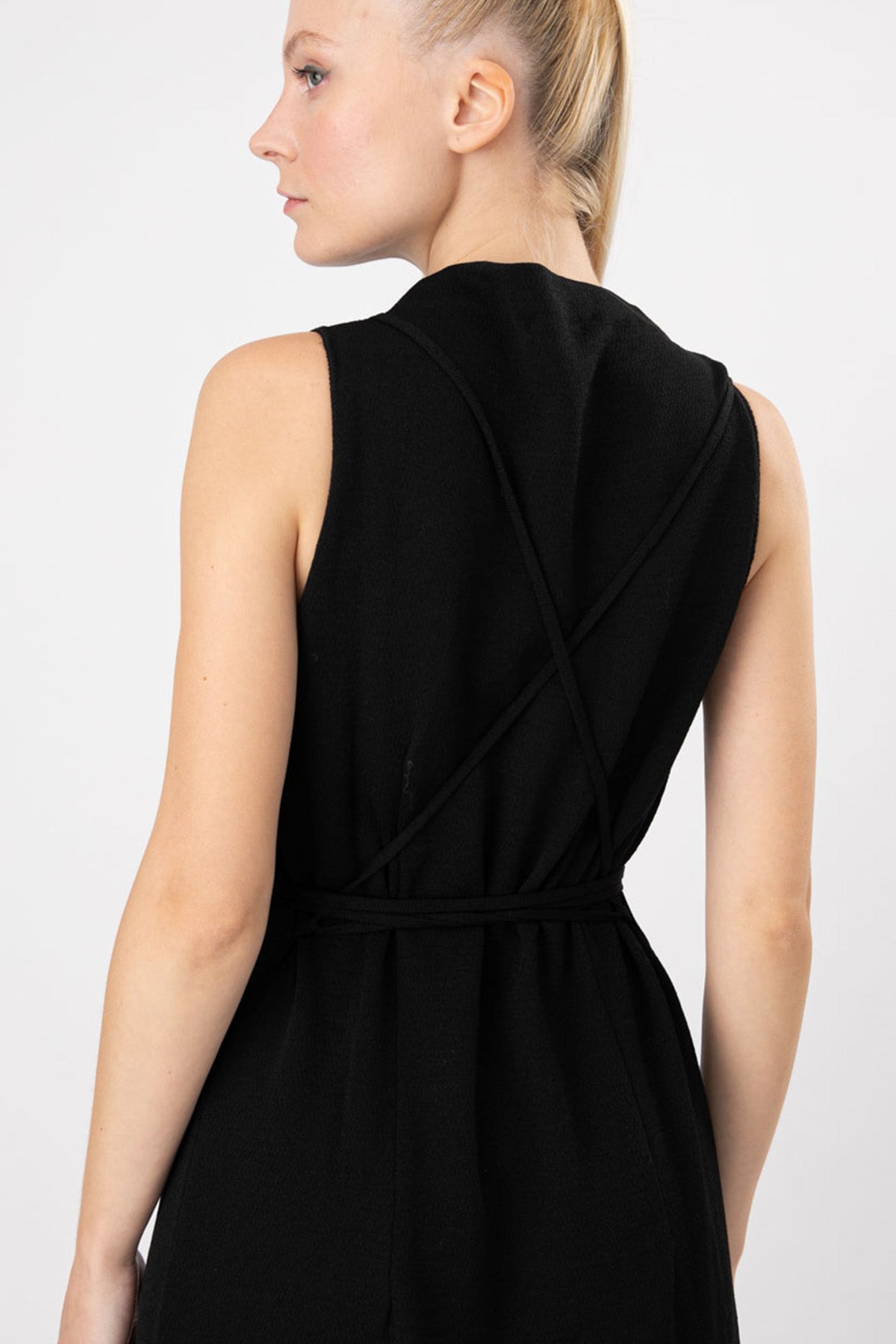 Sarah Pacini Belden Bağlamalı Elbise-Libas Trendy Fashion Store