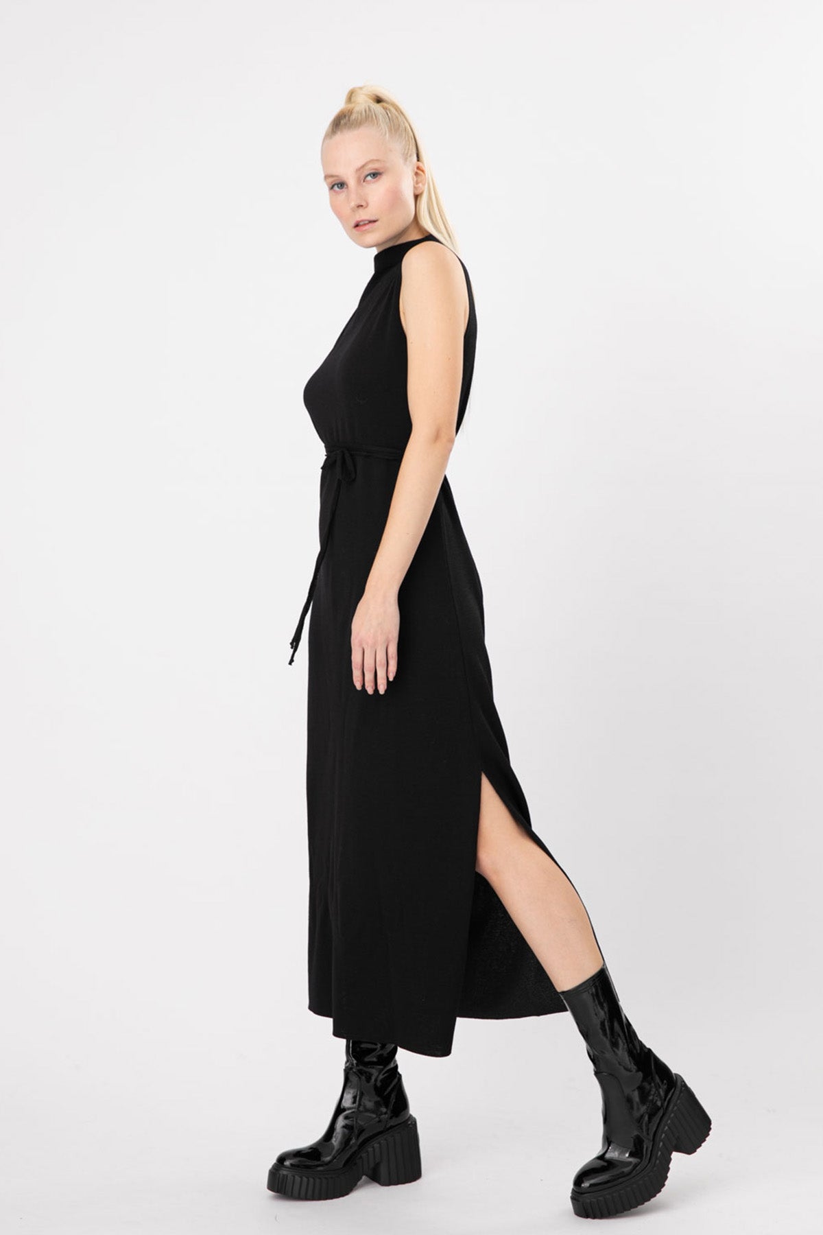 Sarah Pacini Belden Bağlamalı Elbise-Libas Trendy Fashion Store