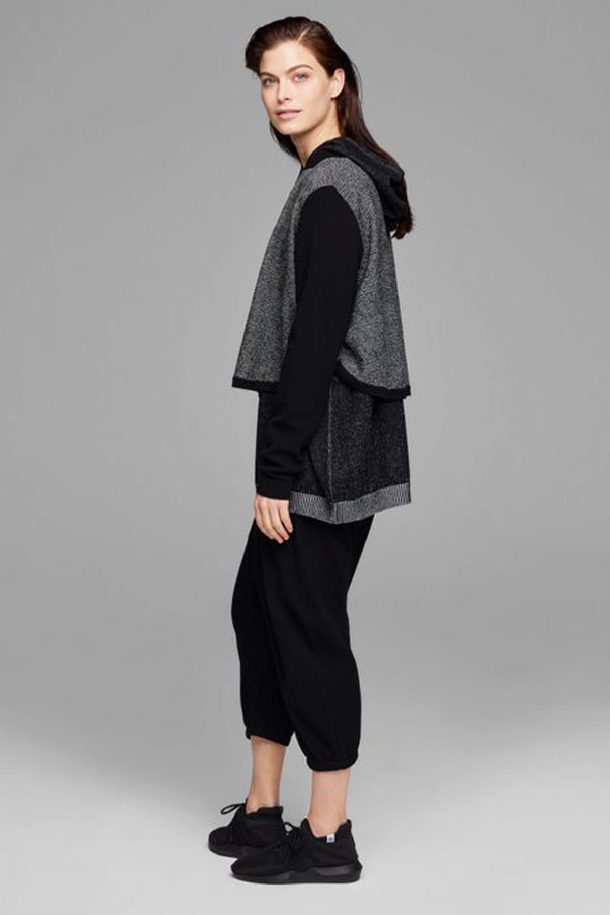 Sarah Pacini Büzgülü Yaka Fermuarlı Triko Ceket-Libas Trendy Fashion Store