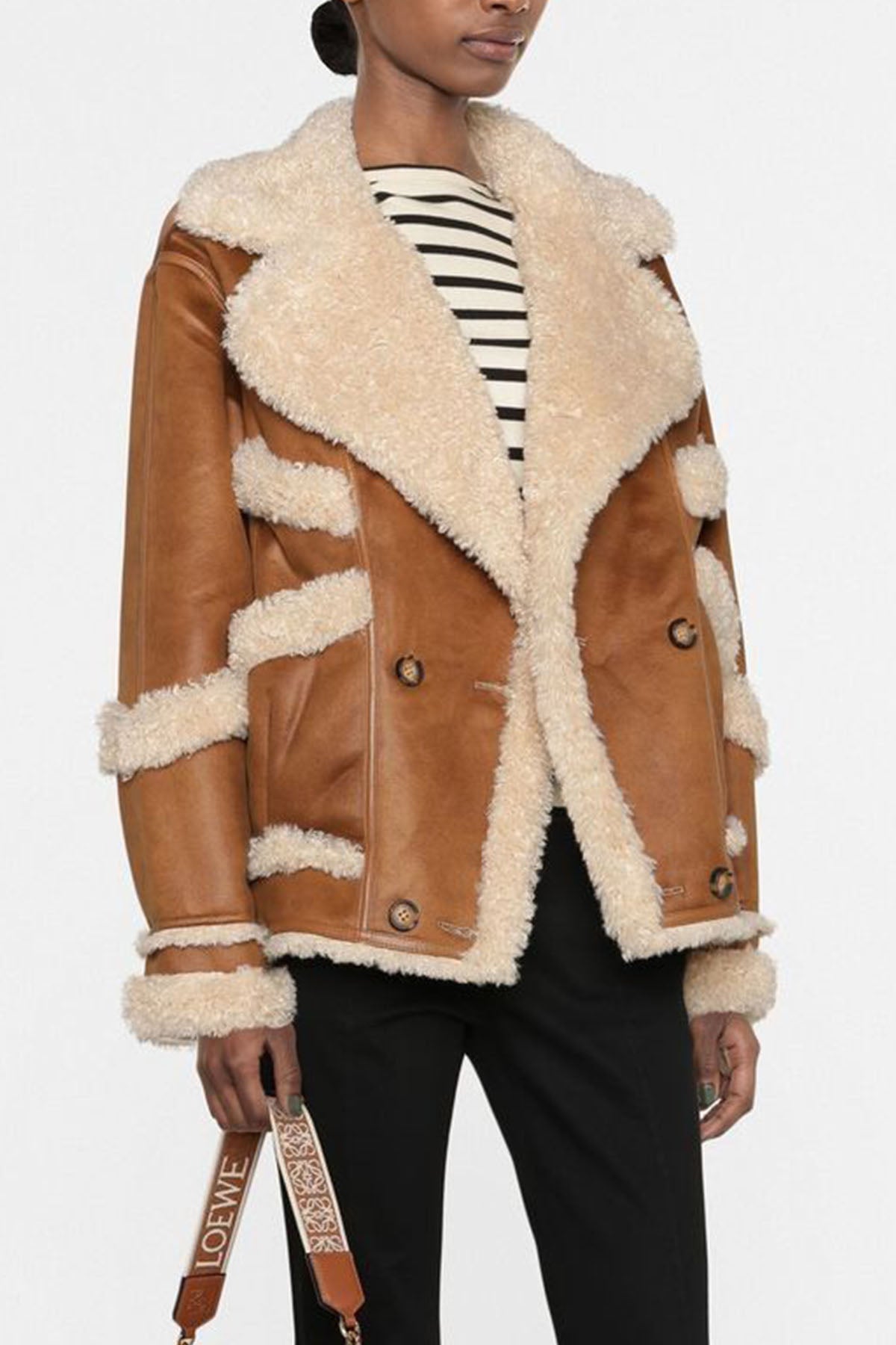 Urbancode Çift Taraflı Eko Kürk Deri Mont-Libas Trendy Fashion Store