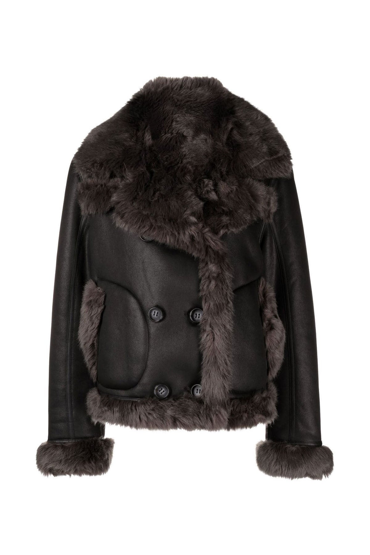 Urbancode Çift Taraflı Eko Kürk Deri Mont-Libas Trendy Fashion Store