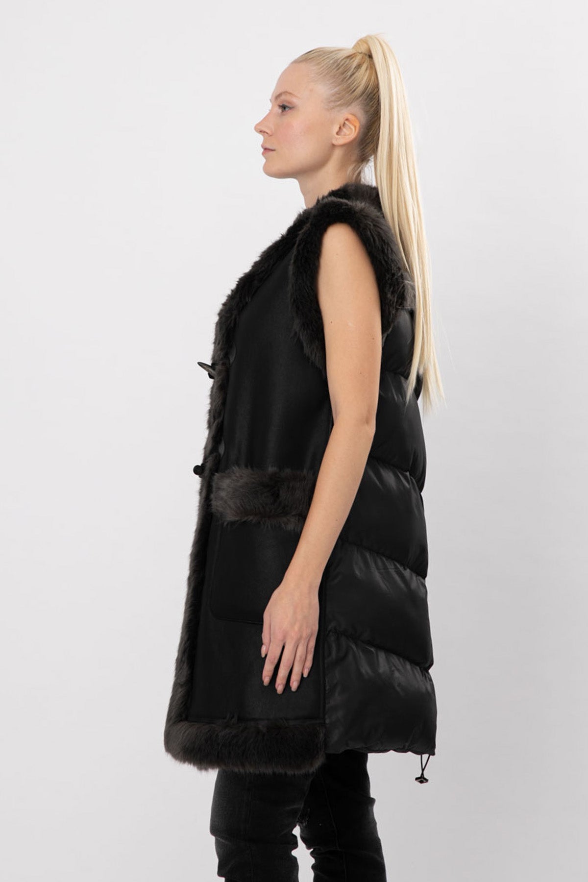 Urbancode Eko Kürk Deri Yelek-Libas Trendy Fashion Store