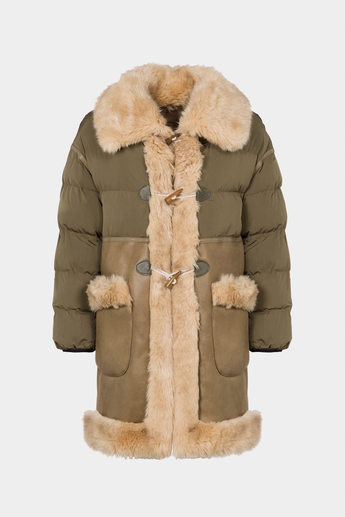 Urbancode Çift Taraflı Eko Kürk Deri Kaban-Libas Trendy Fashion Store