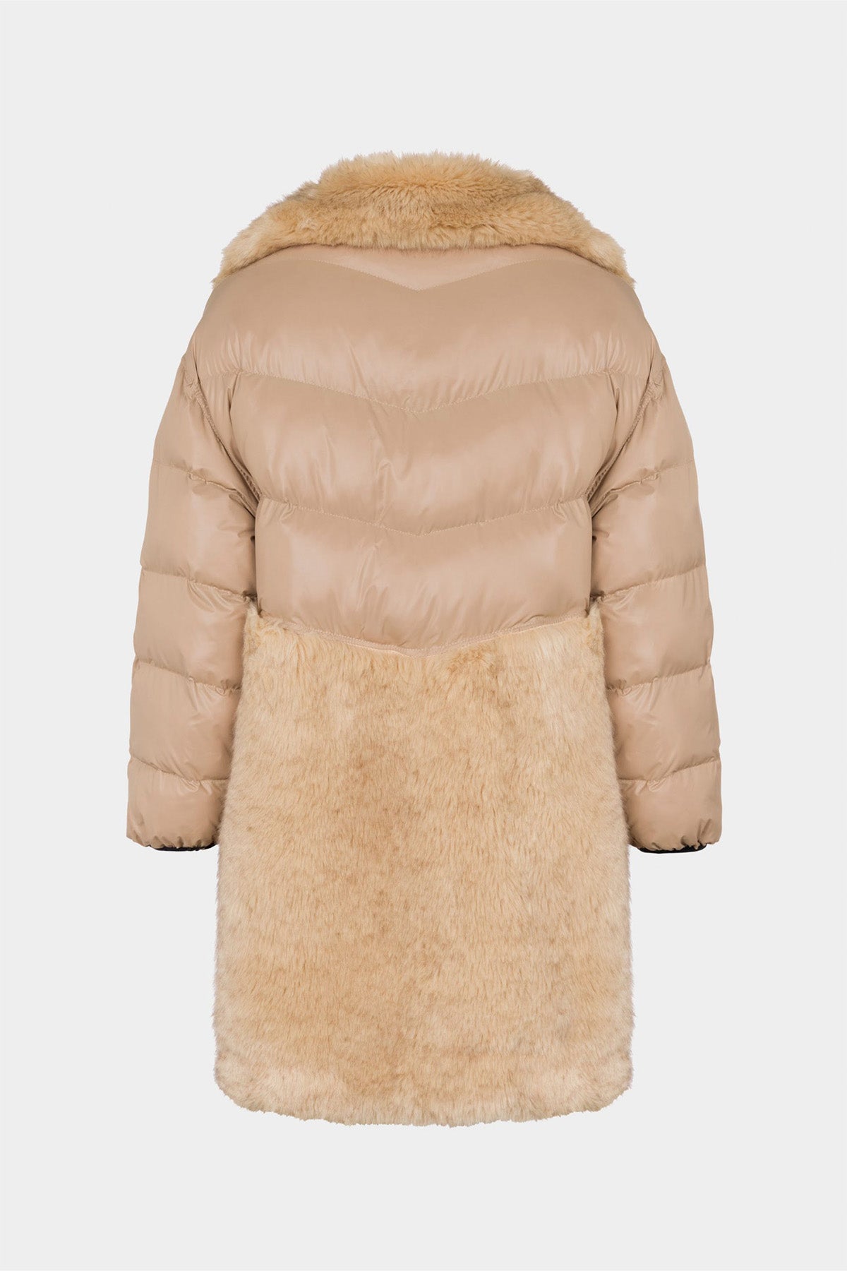 Urbancode Çift Taraflı Eko Kürk Deri Kaban-Libas Trendy Fashion Store