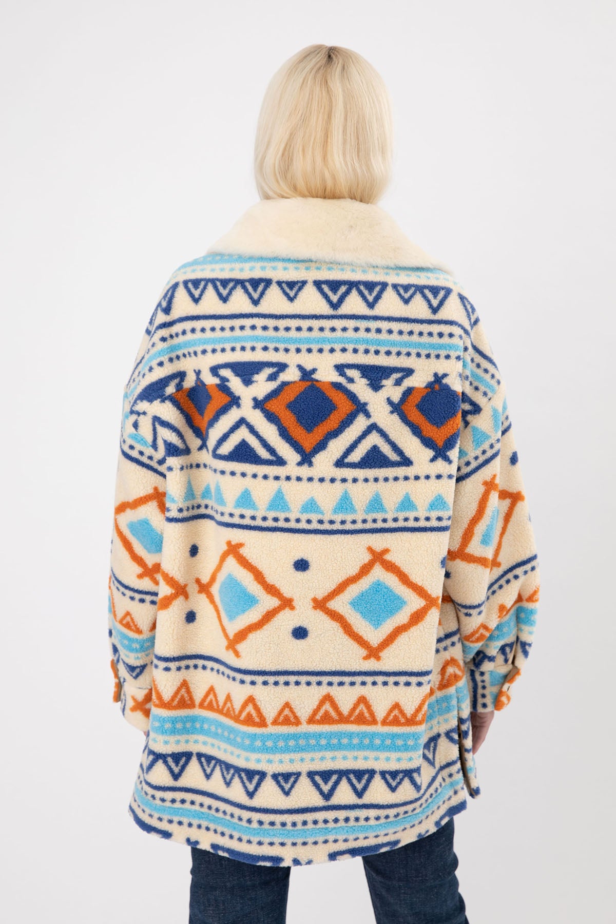 Ava Adore Kürklü Deri Detaylı Kısa Polar Kaban-Libas Trendy Fashion Store