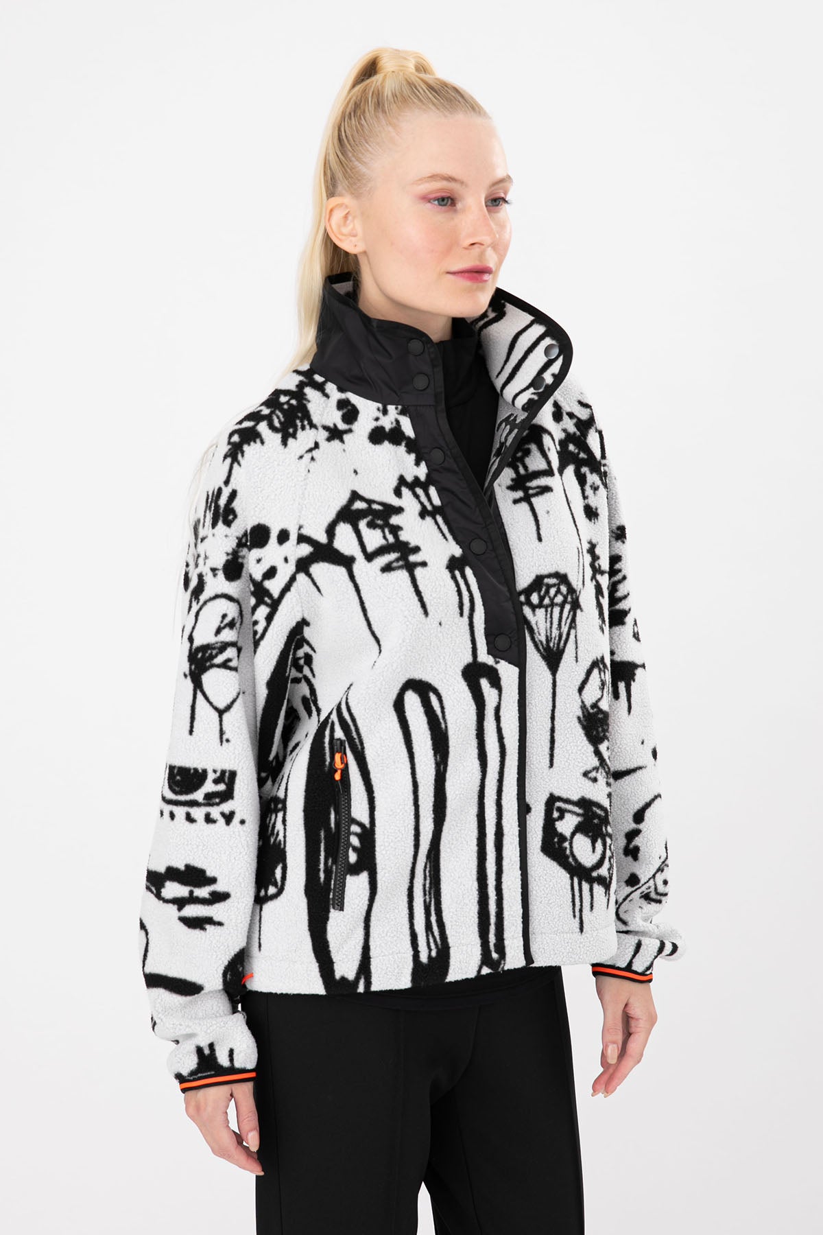 Bogner Jeany Dik Yaka Polar Ceket-Libas Trendy Fashion Store