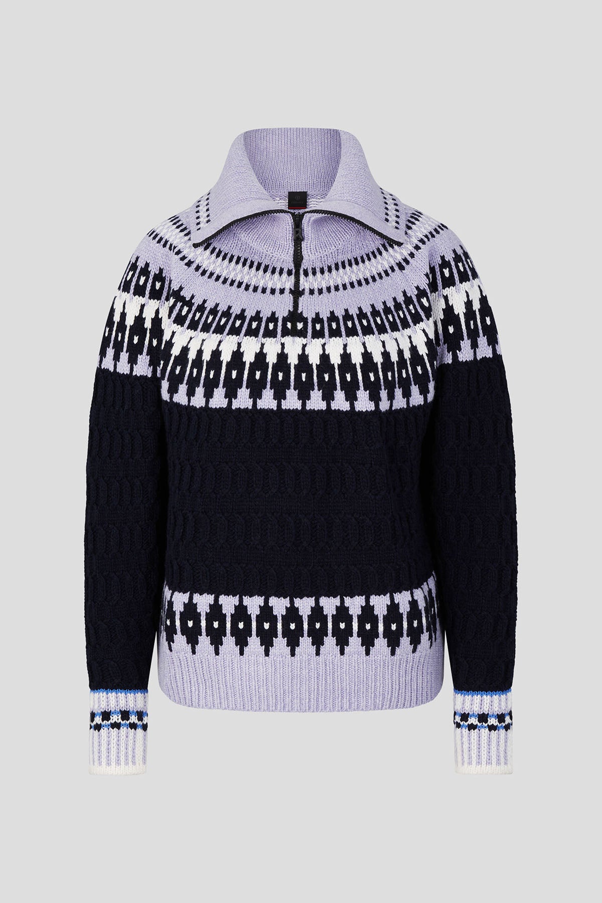 Bogner Dargy Yarım Fermuarlı Dik Yaka Örgü Triko-Libas Trendy Fashion Store