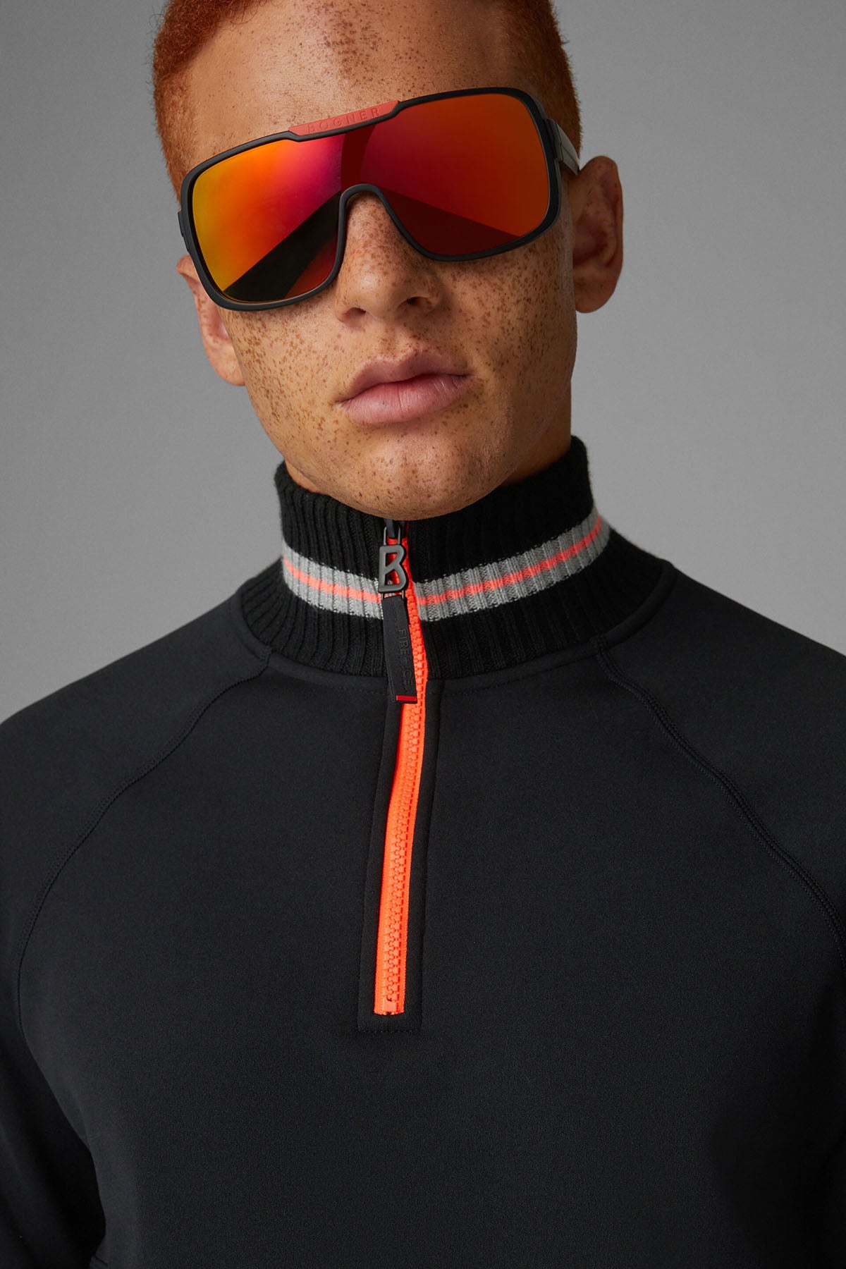 Bogner Hugh Dik Yaka Yarım Fermuarlı Yün Triko-Libas Trendy Fashion Store