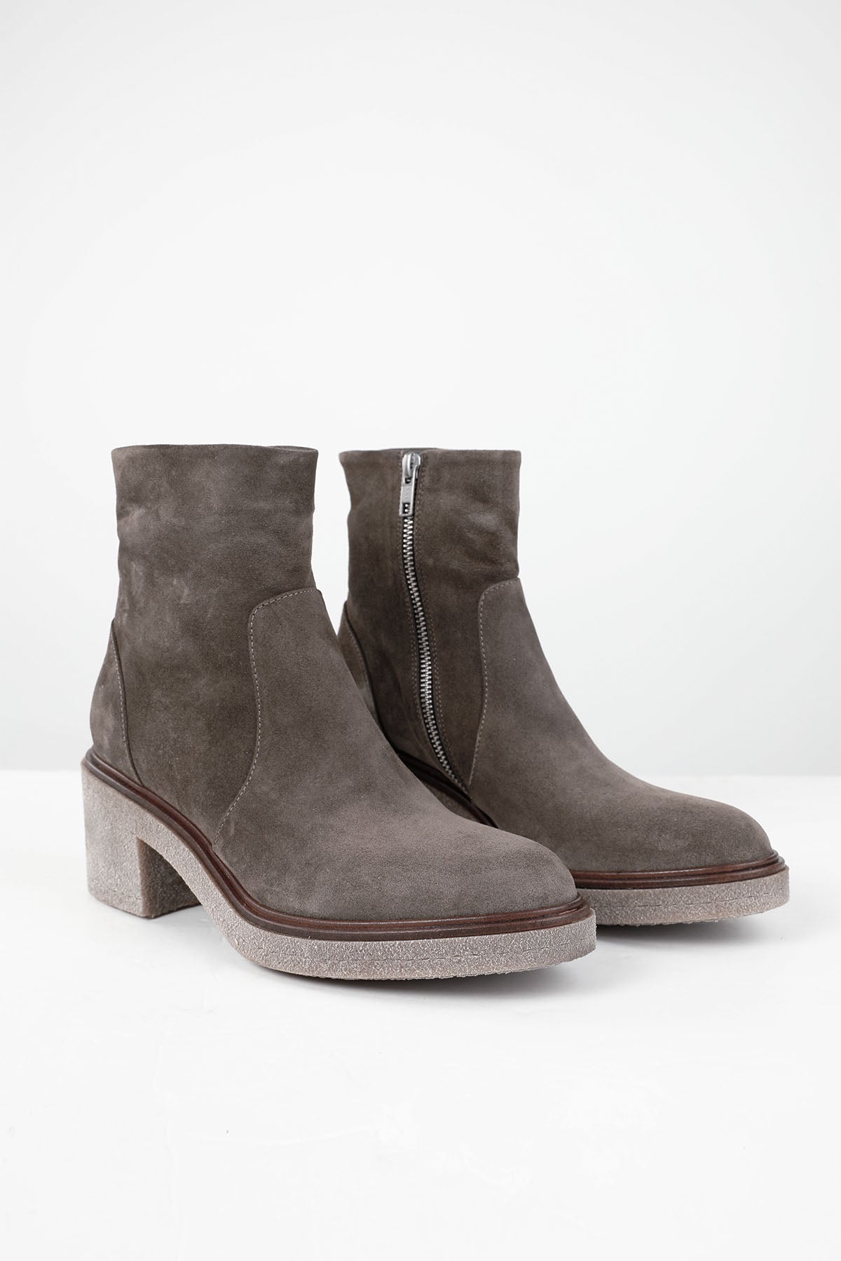 Fruit Topuklu Süet Bot-Libas Trendy Fashion Store