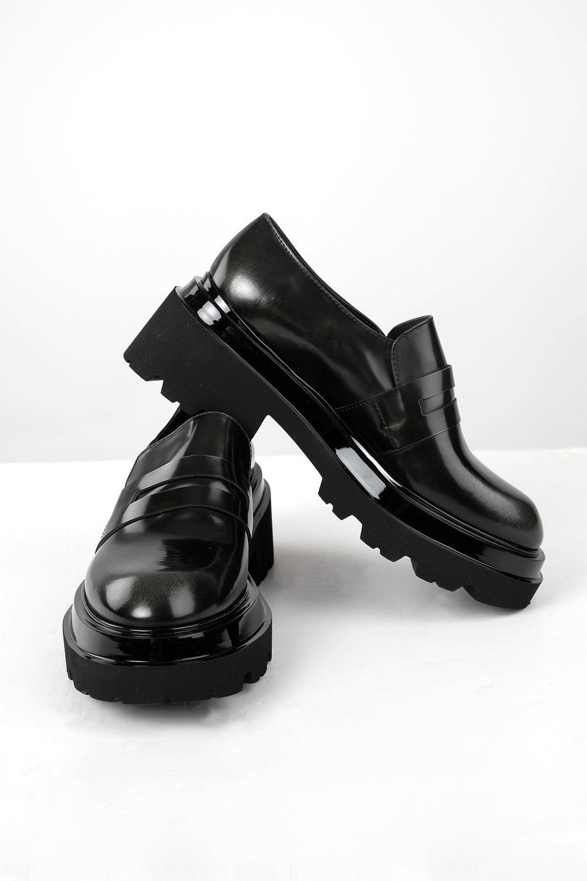 Fruit Extralight Taban Fırça Efektli Deri Loafer Ayakkabı-Libas Trendy Fashion Store