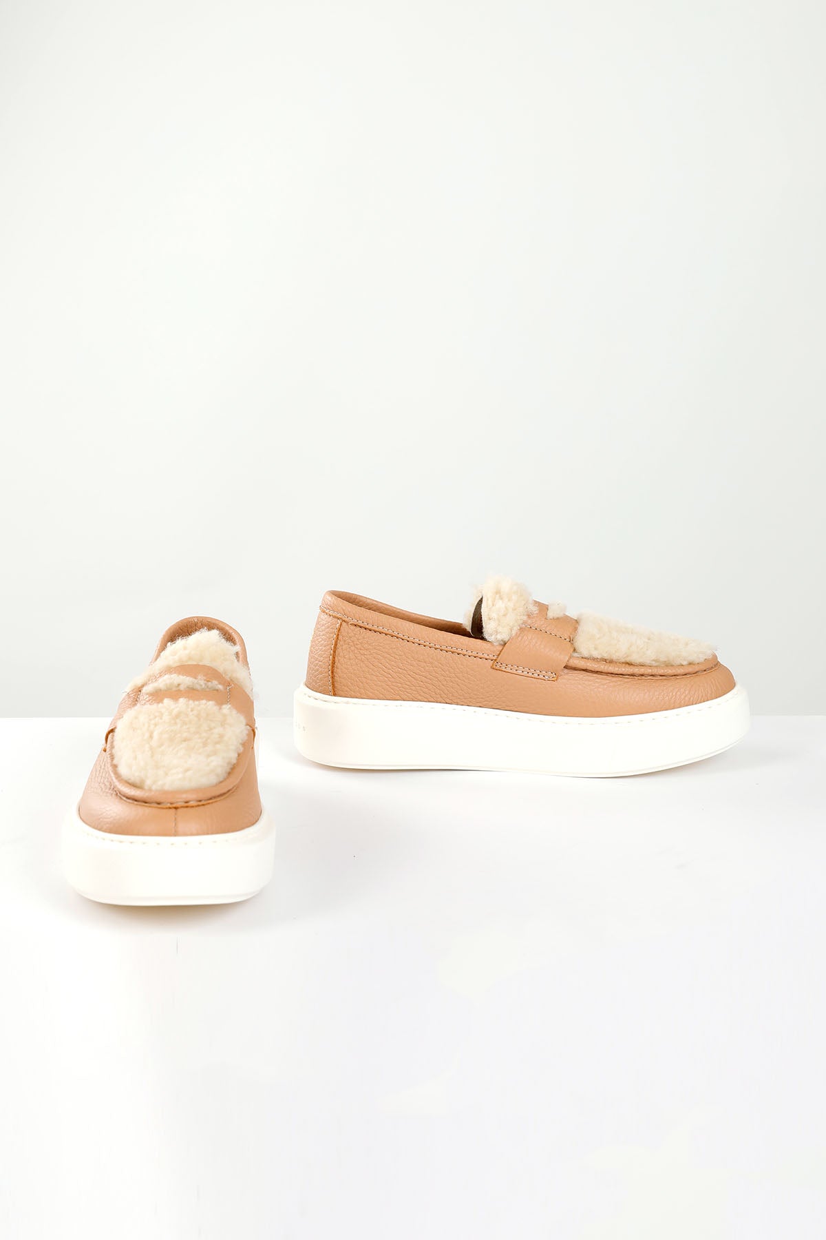Henderson Kris Kürklü Deri Loafer Ayakkabı-Libas Trendy Fashion Store