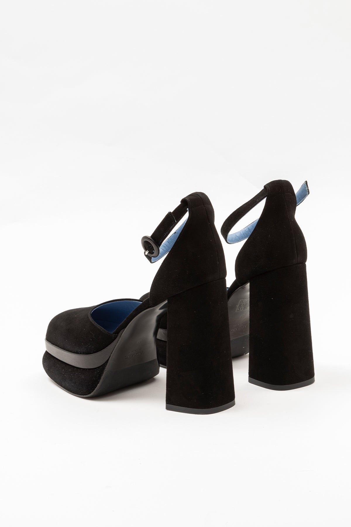 Albano Platformlu Kalın Topuk Süet Ayakkabı-Libas Trendy Fashion Store