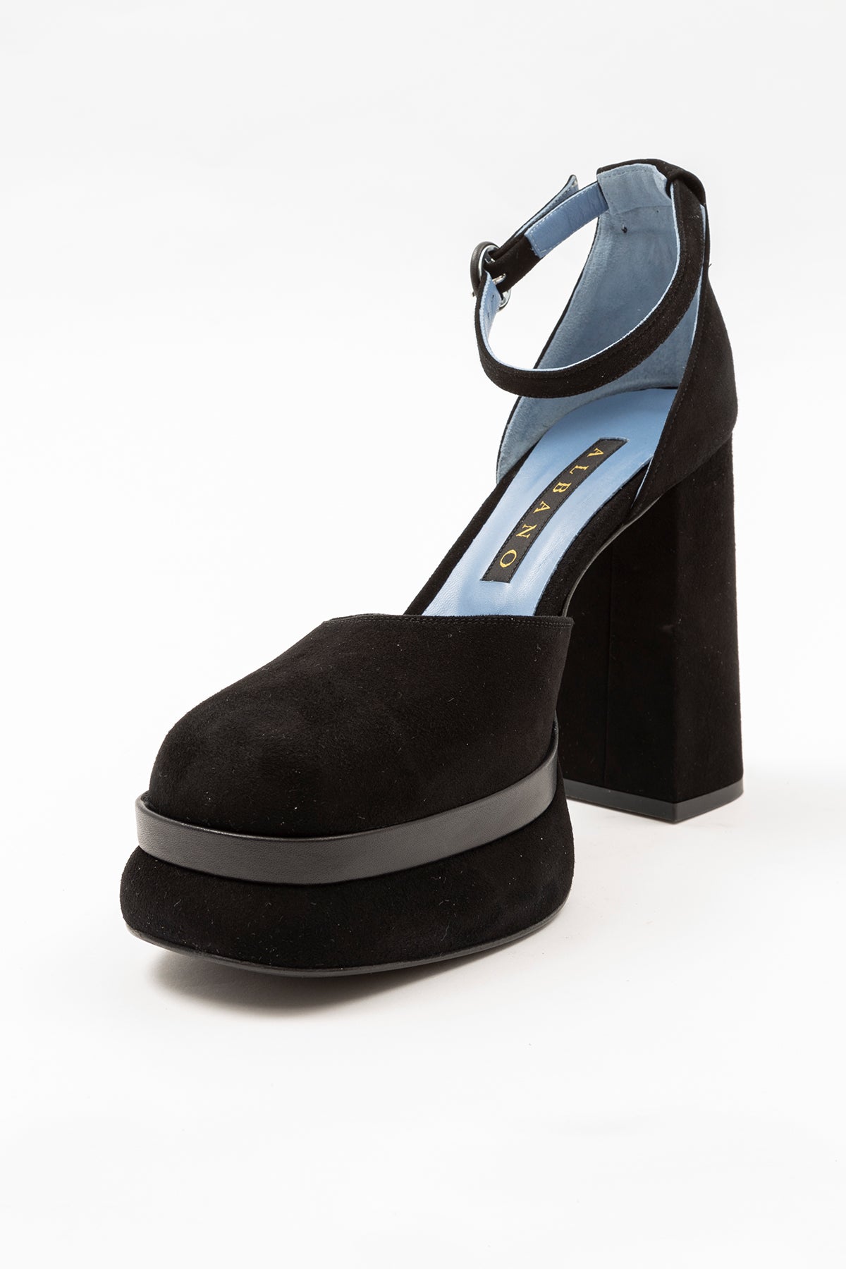 Albano Platformlu Kalın Topuk Süet Ayakkabı-Libas Trendy Fashion Store