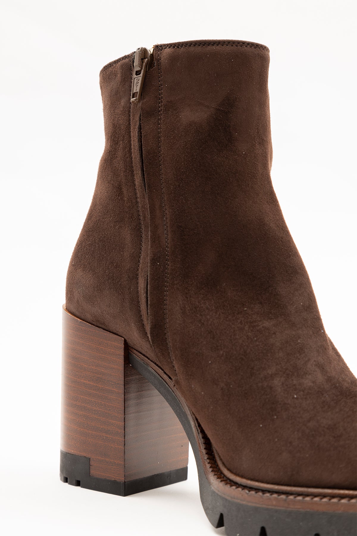 Albano Küt Burun Kalın Topuklu Süet Bot-Libas Trendy Fashion Store