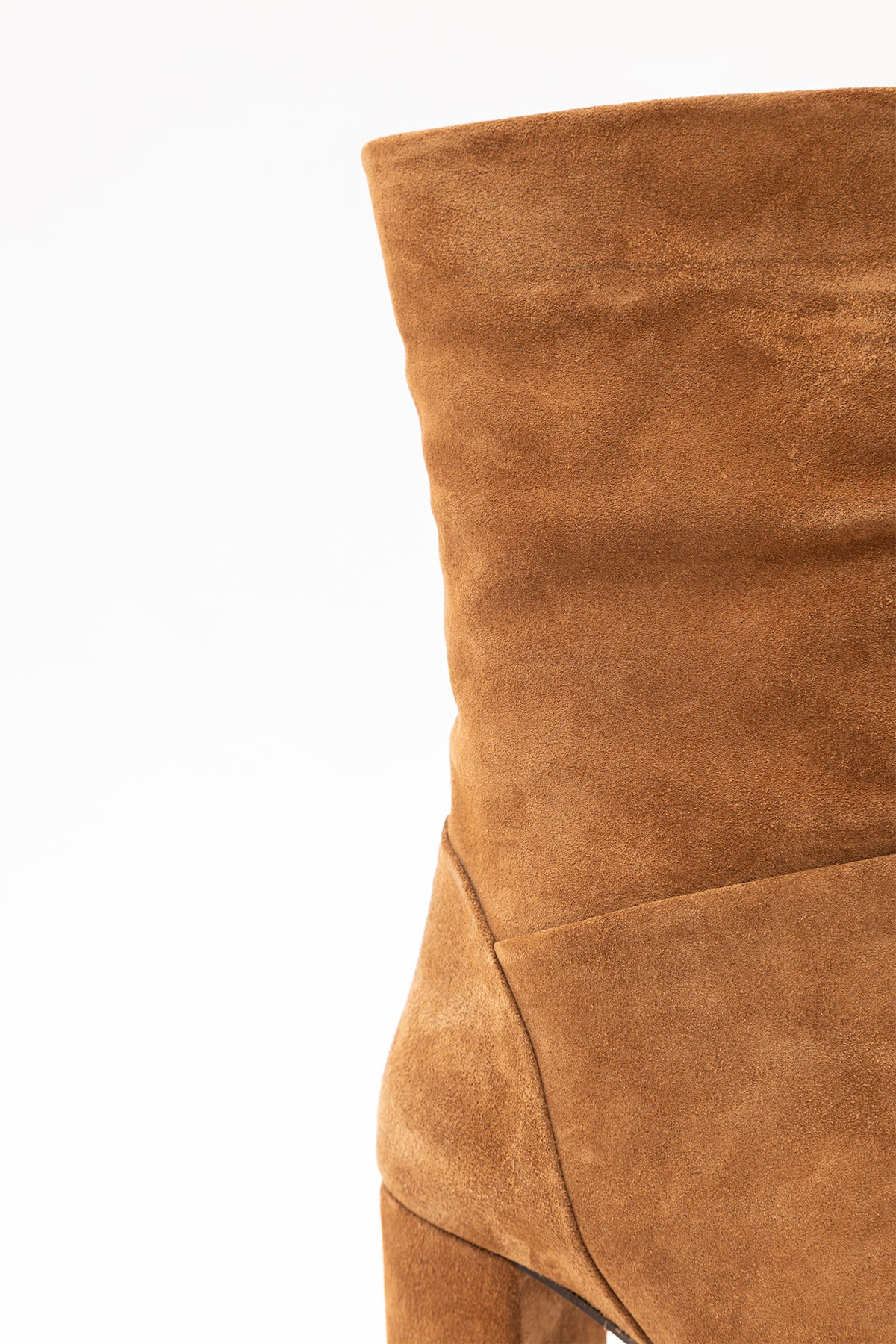 Albano Kalın Topuklu Süet Bot-Libas Trendy Fashion Store