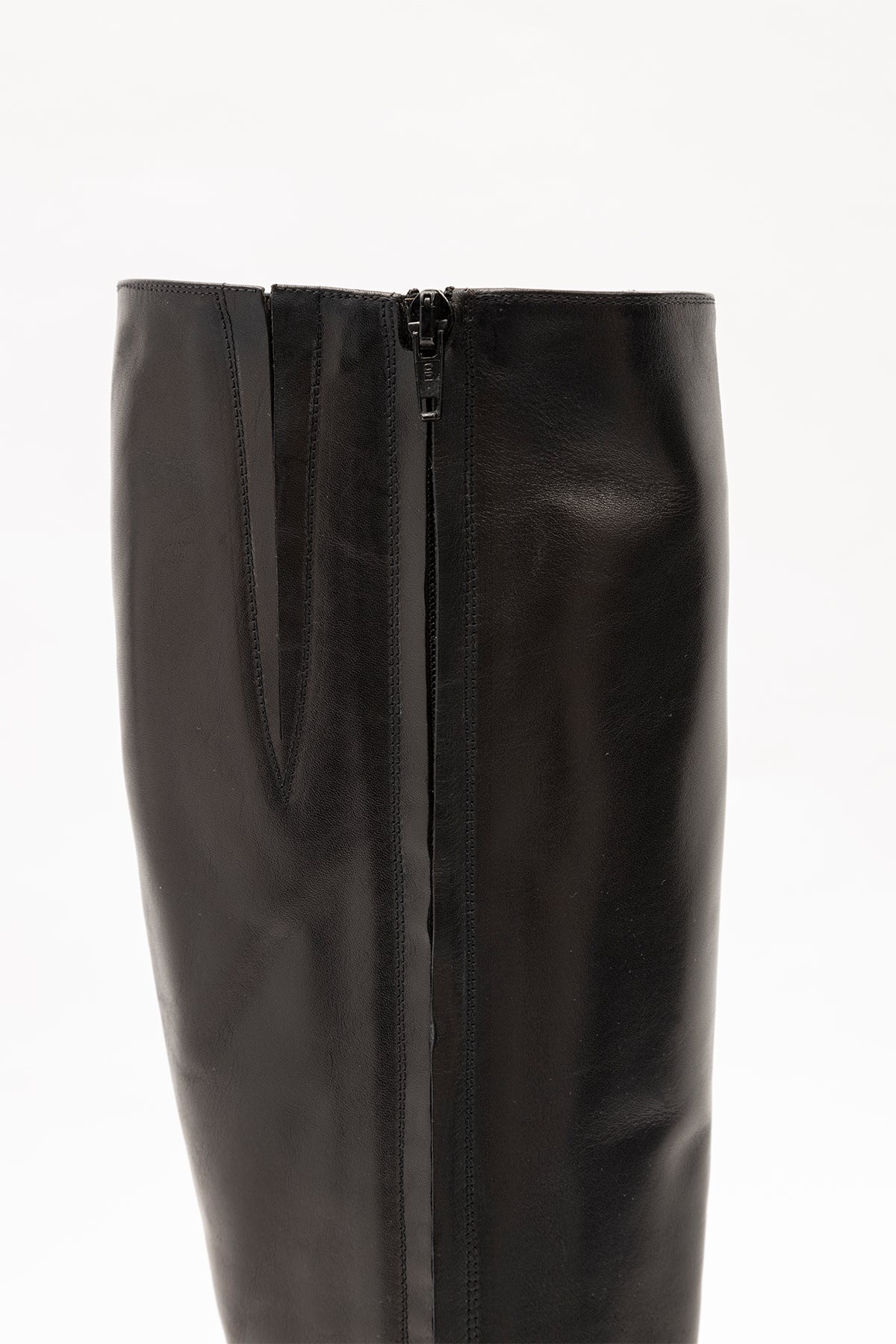 Albano İnce Topuklu Sivri Burun Deri Çizme-Libas Trendy Fashion Store