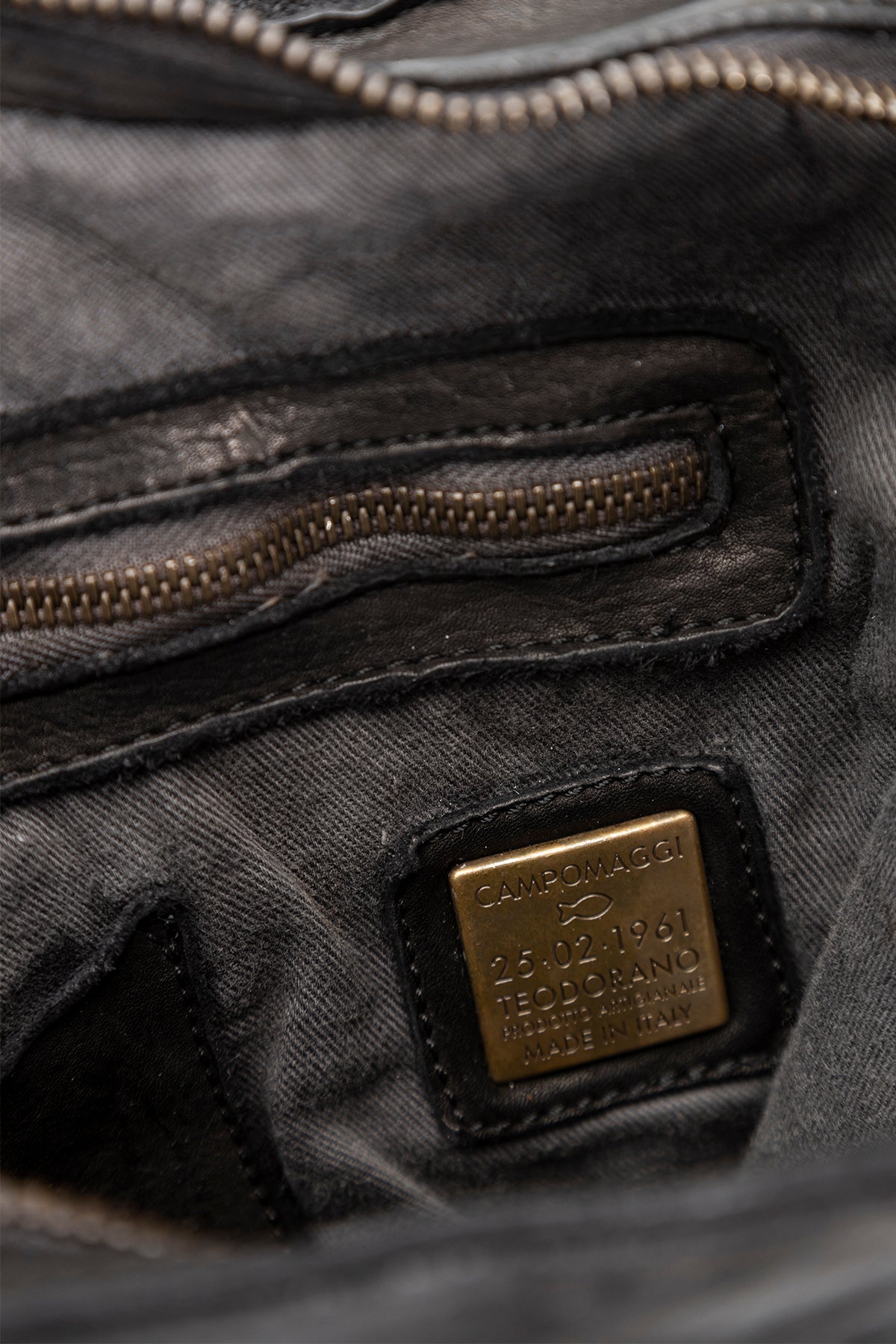 Campomaggi Logolu Deri Omuz Çantası-Libas Trendy Fashion Store