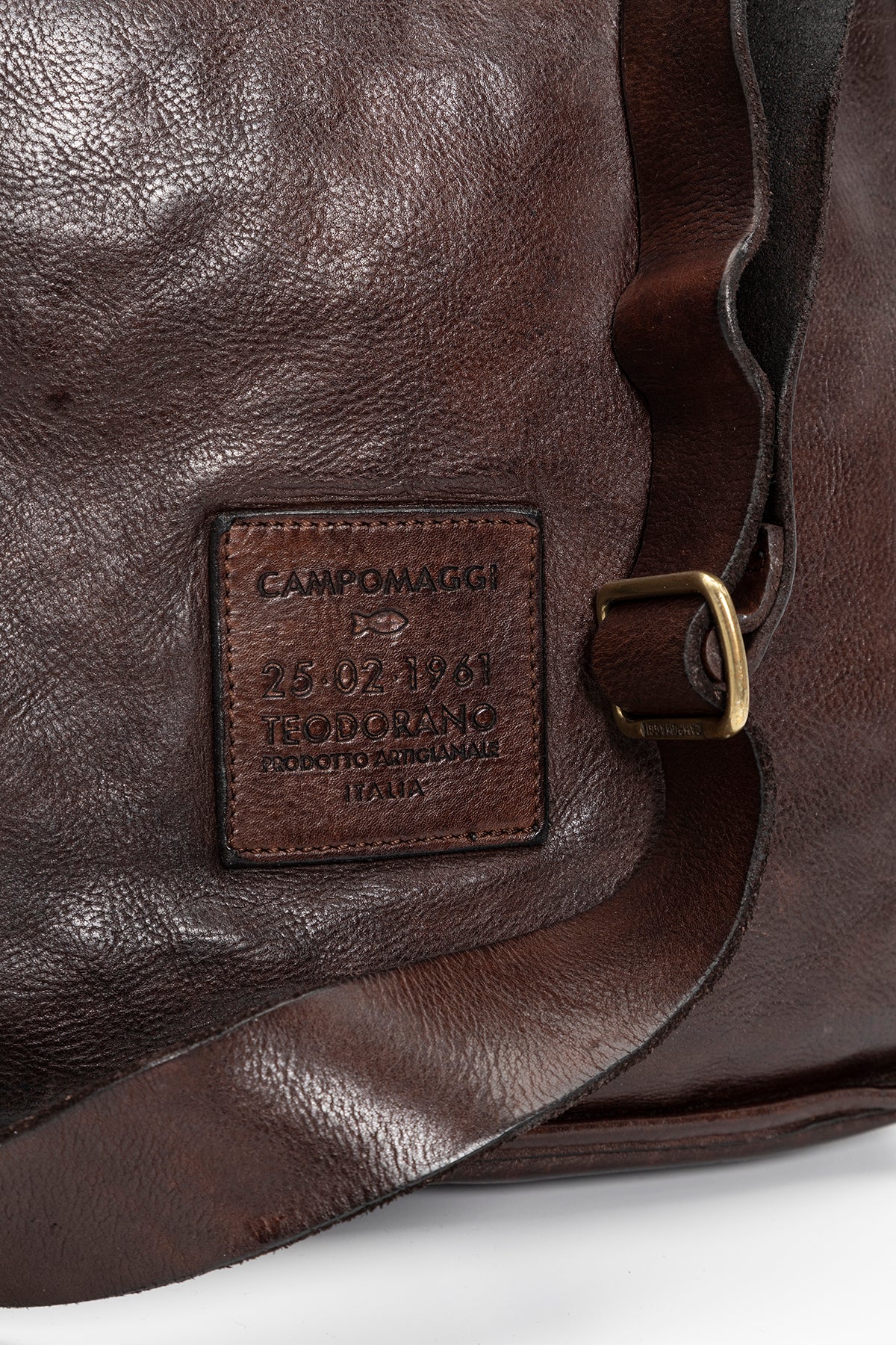 Campomaggi Logolu Deri Omuz Çantası-Libas Trendy Fashion Store