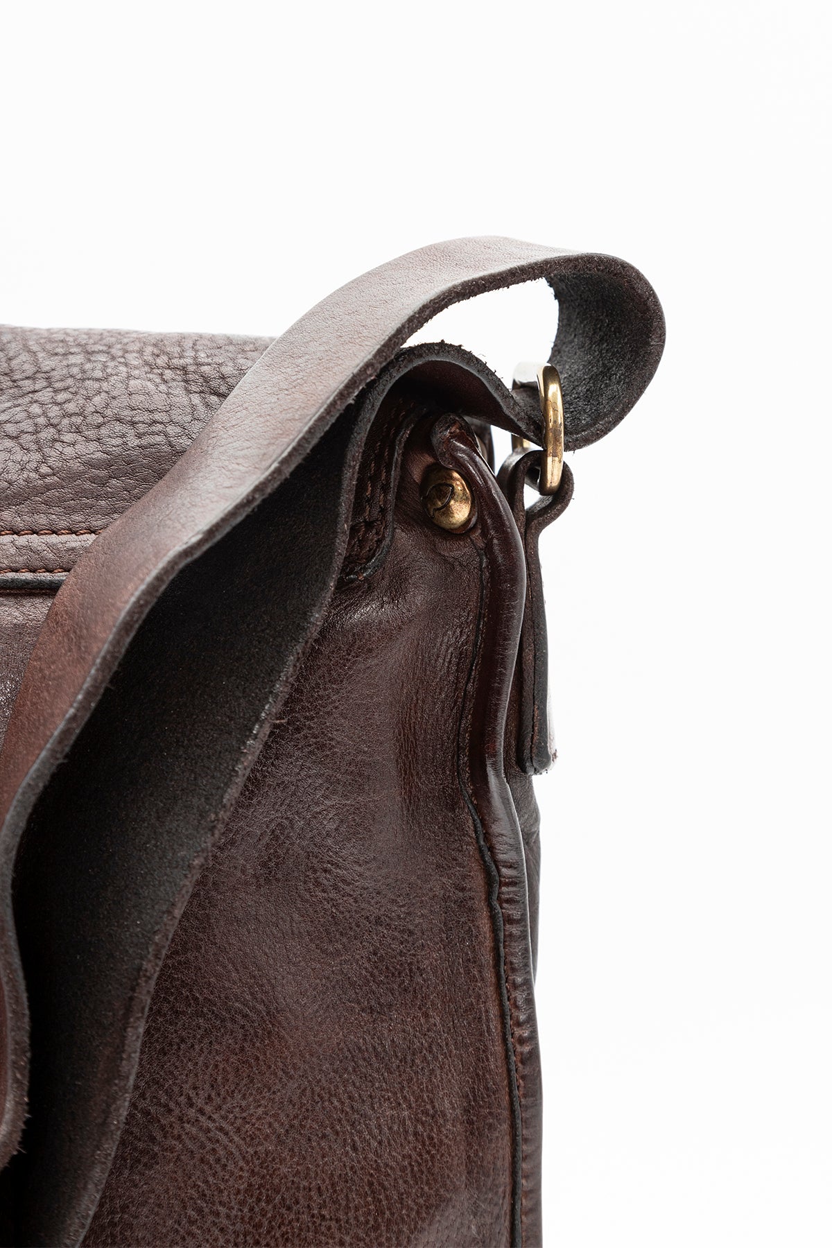 Campomaggi Logolu Deri Omuz Çantası-Libas Trendy Fashion Store