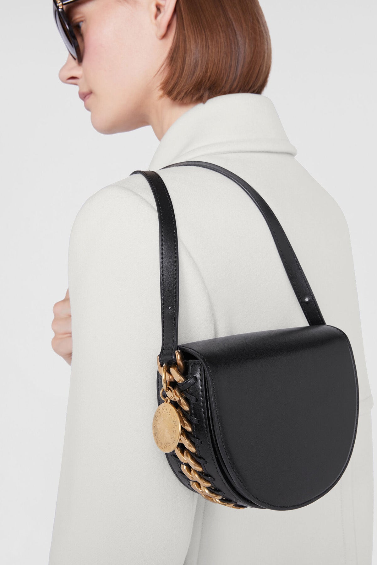 Stella Mccartney Frayme Çift Renk Zincir Flap Çanta-Libas Trendy Fashion Store