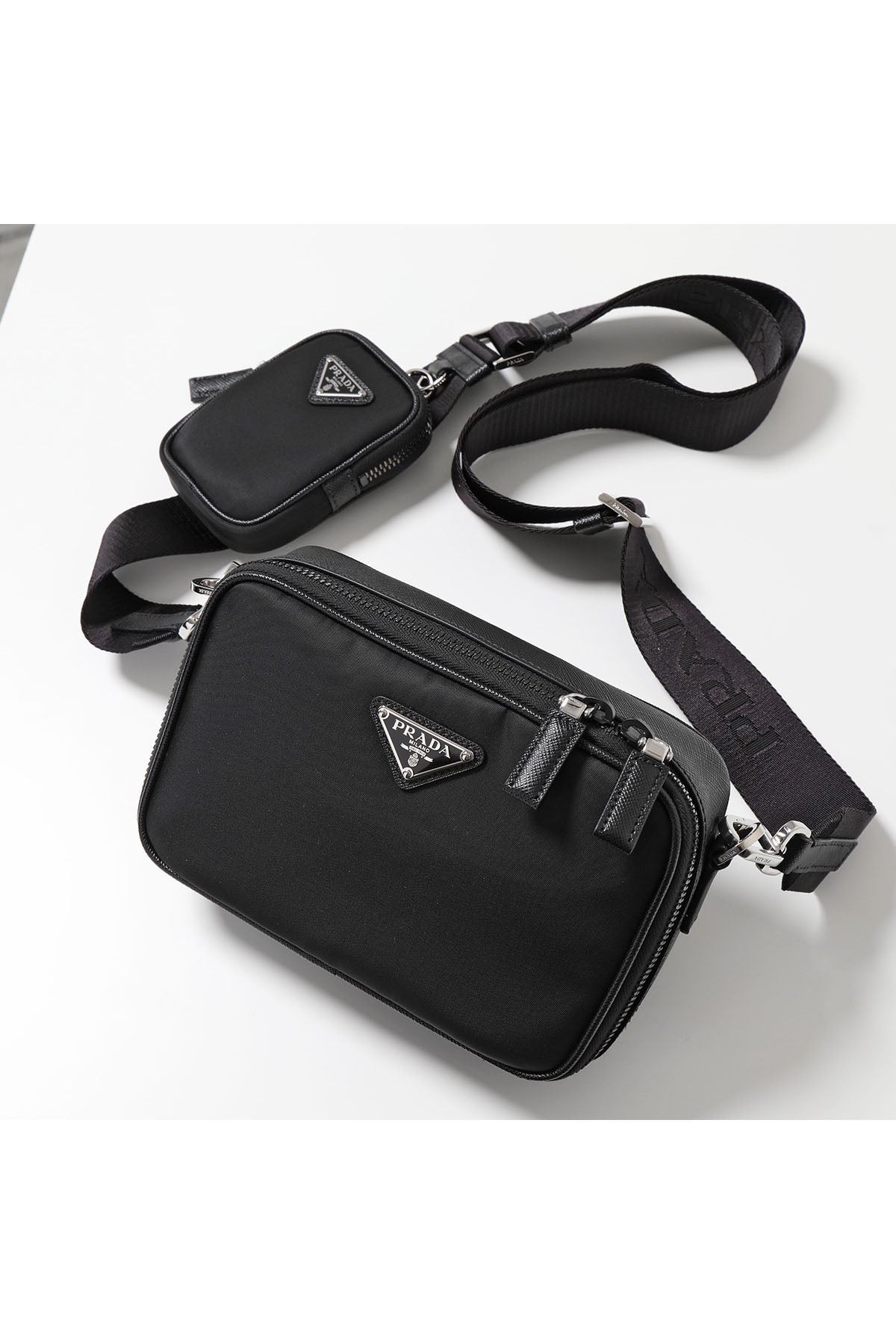 Prada Brique Re-Nylon Omuz Çantası-Libas Trendy Fashion Store