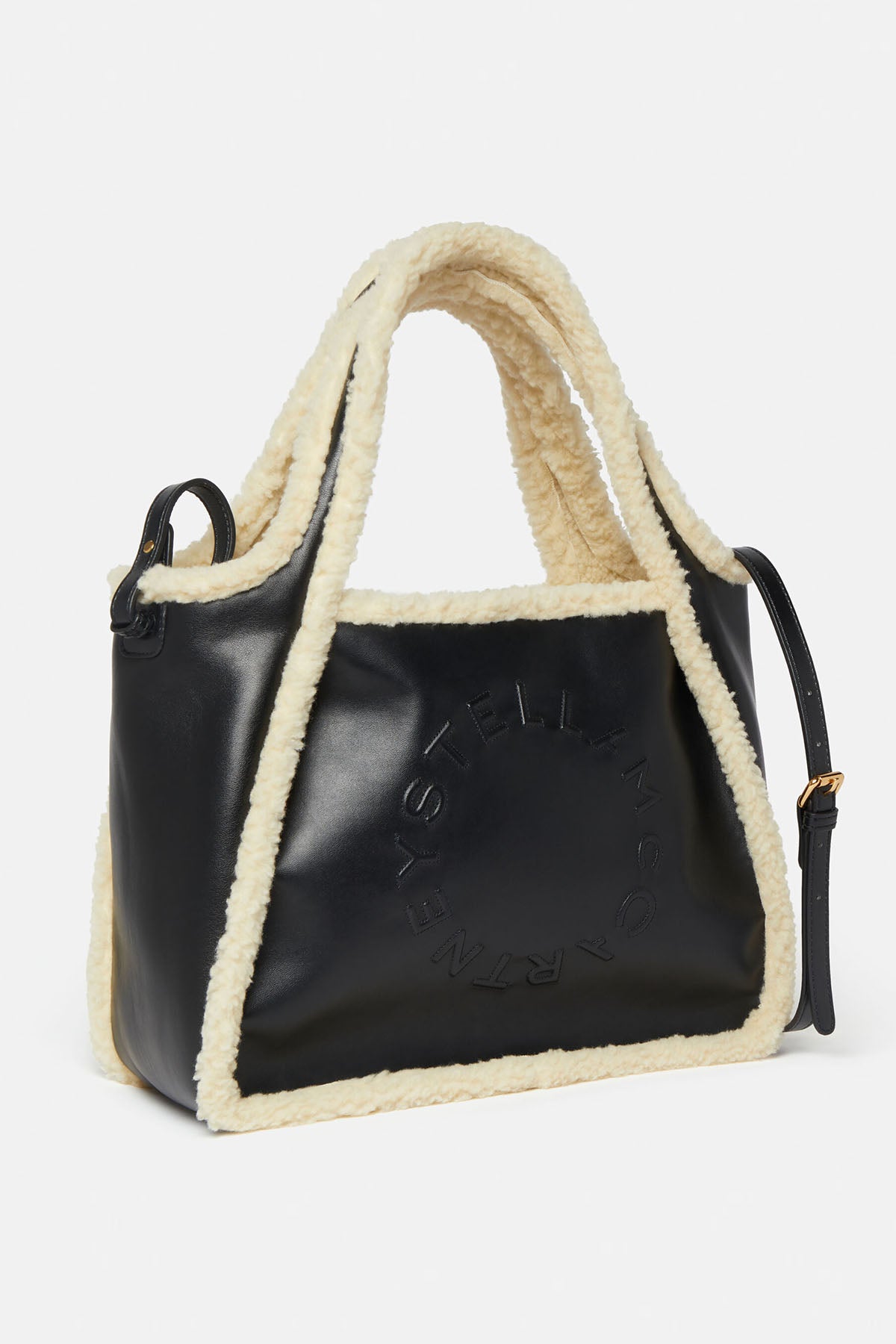 Stella Mccartney İçi Kürklü Logolu Tote Çanta-Libas Trendy Fashion Store