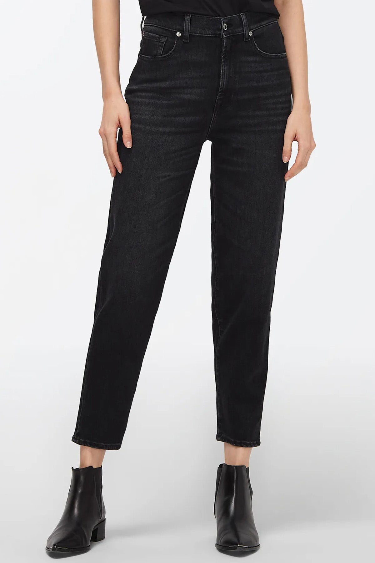 7 For All Mankind Malia Yüksek Bel Straight Fit Jeans-Libas Trendy Fashion Store