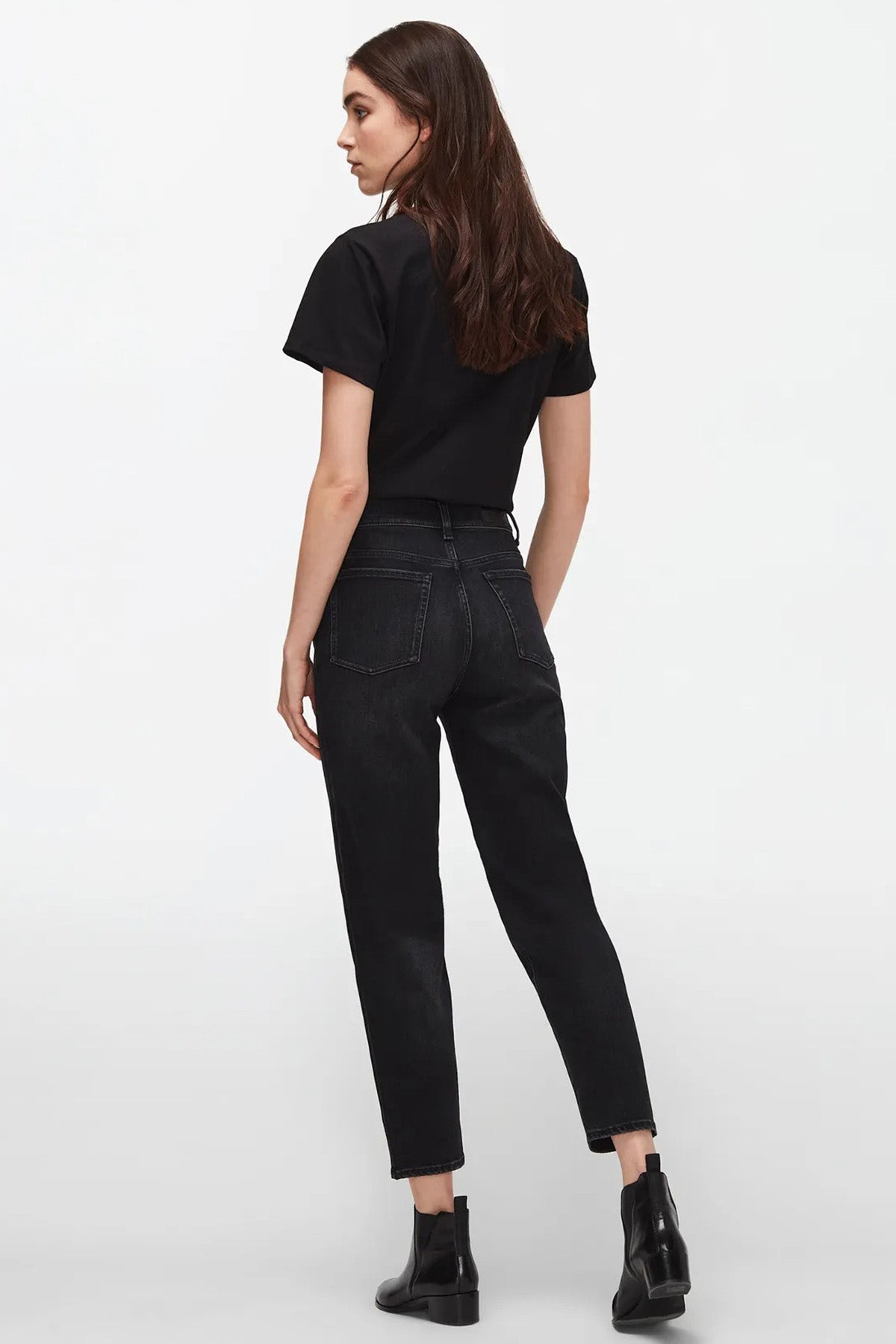 7 For All Mankind Malia Yüksek Bel Straight Fit Jeans-Libas Trendy Fashion Store