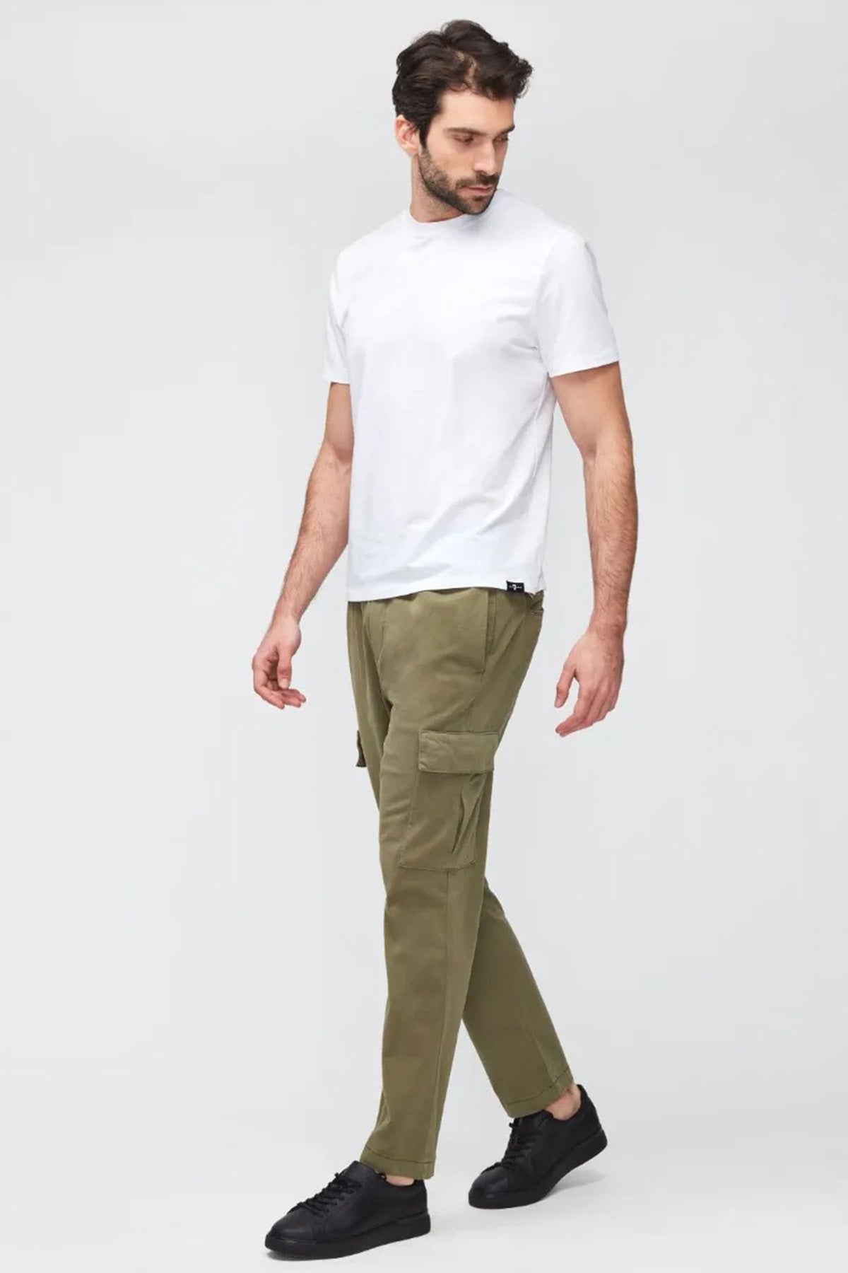 7 For All Mankind Yuvarlak Yaka Luxe Performance Streç T-shirt-Libas Trendy Fashion Store