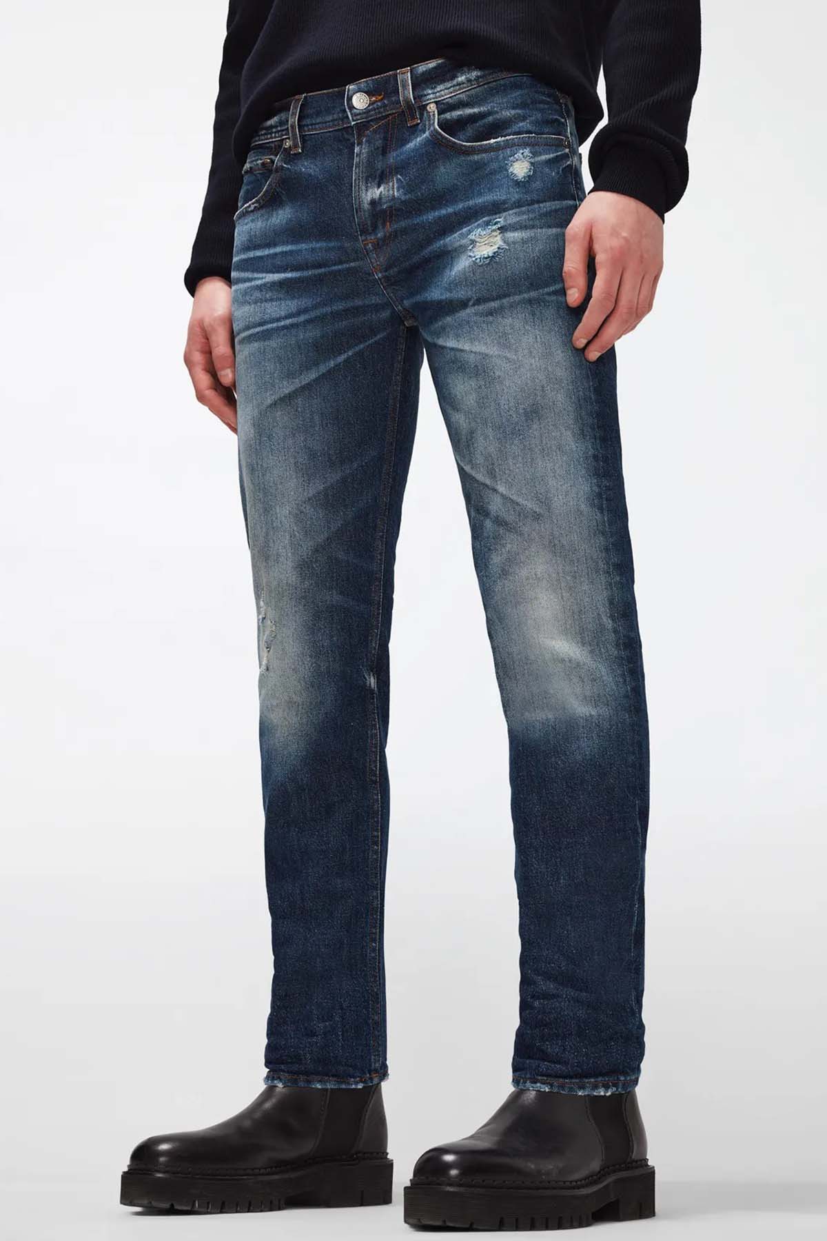 7 For All Mankind Slimmy Tapered Modern Slim Fit Jeans-Libas Trendy Fashion Store