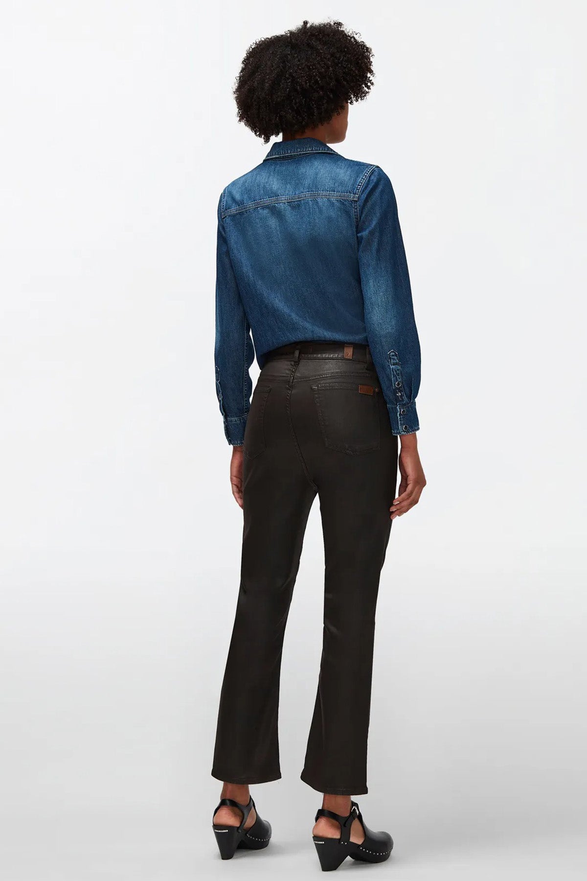 7 For All Mankind Logan Stovepipe Geniş Crop Paça Jeans-Libas Trendy Fashion Store