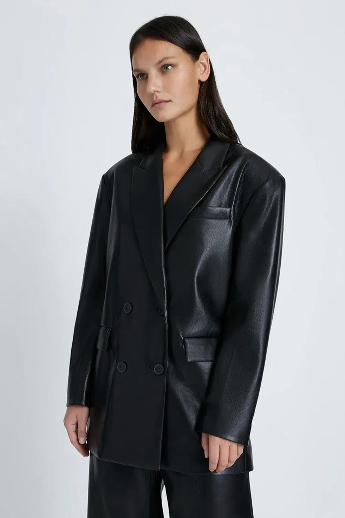 7 For All Mankind Kruvaze Deri Ceket-Libas Trendy Fashion Store