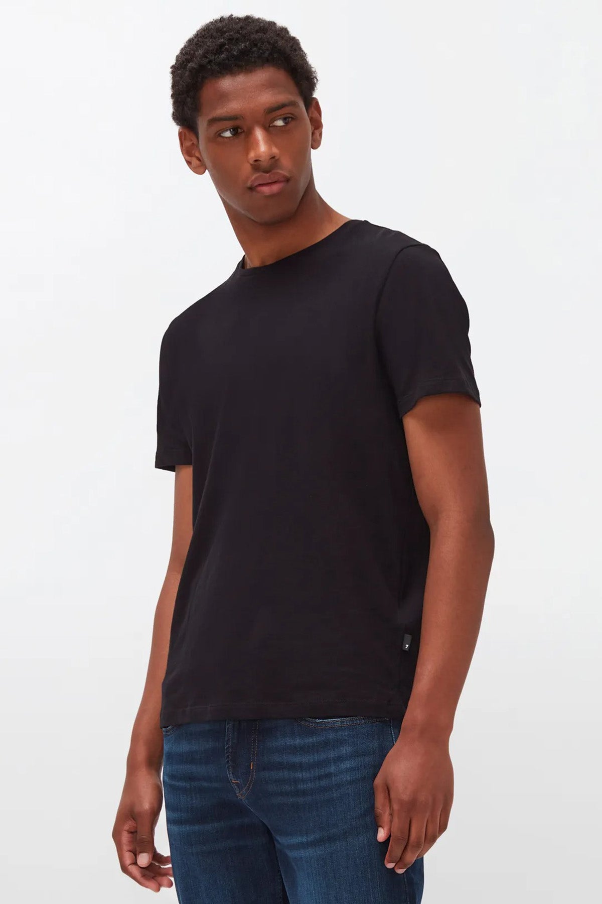 7 For All Mankind Yuvarlak Yaka Kaşmirli T-shirt-Libas Trendy Fashion Store