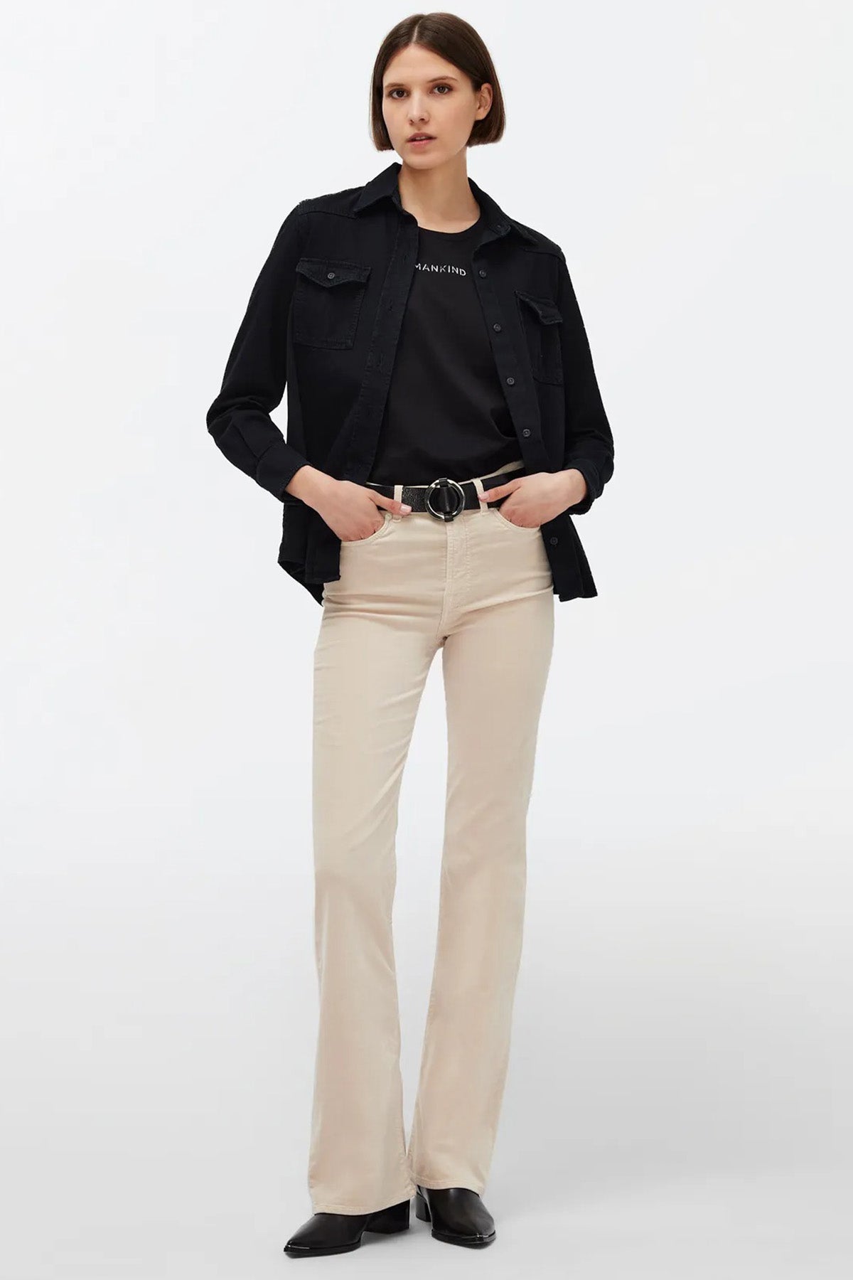 7 For All Mankind Lisa Yüksek Bel Geniş Paça Pantolon-Libas Trendy Fashion Store