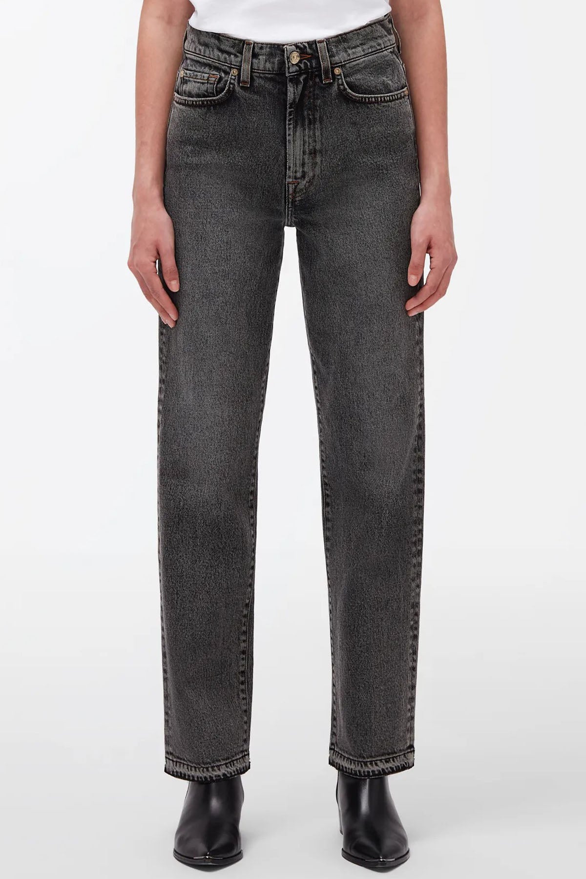 7 For All Mankind Tall Logan Stovepipe Straight Fit Jeans-Libas Trendy Fashion Store