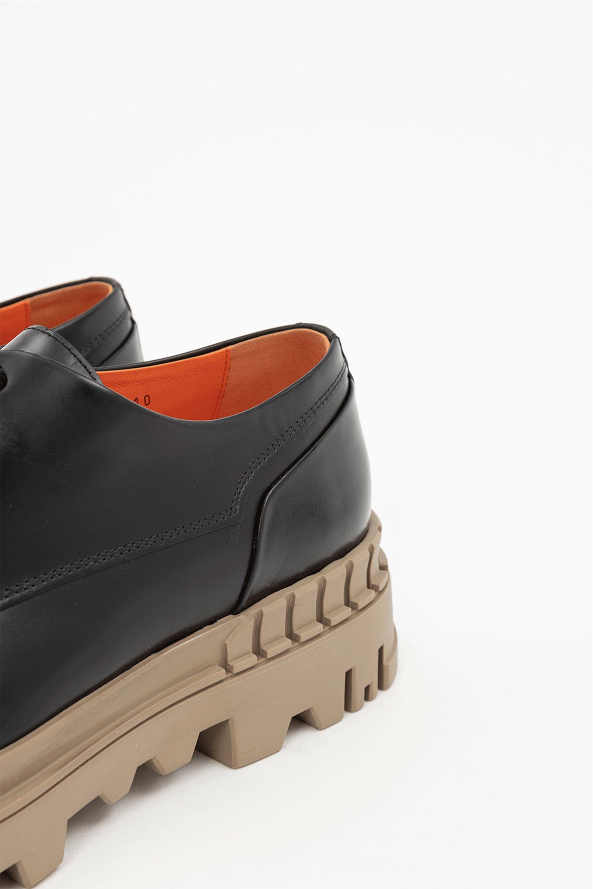 Santoni Kontrast Tabanlı Deri Casual Ayakkabı