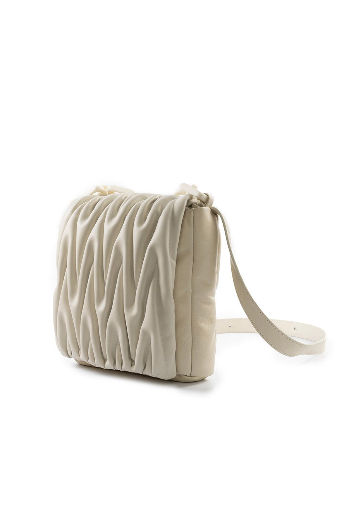 Vic Matie Deri Büzgülü Omuz Çantası-Libas Trendy Fashion Store