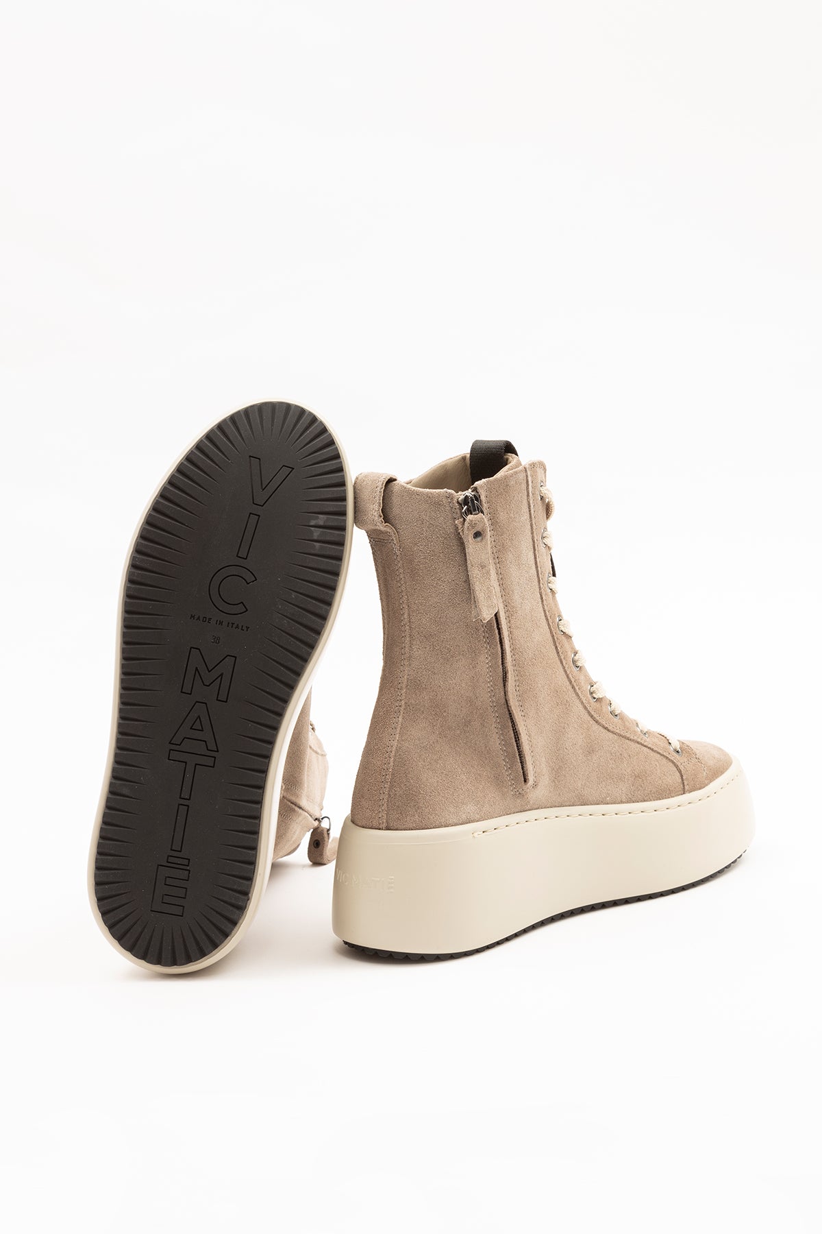 Vic Matie Yandan Fermuarlı Süet Postal Bot-Libas Trendy Fashion Store