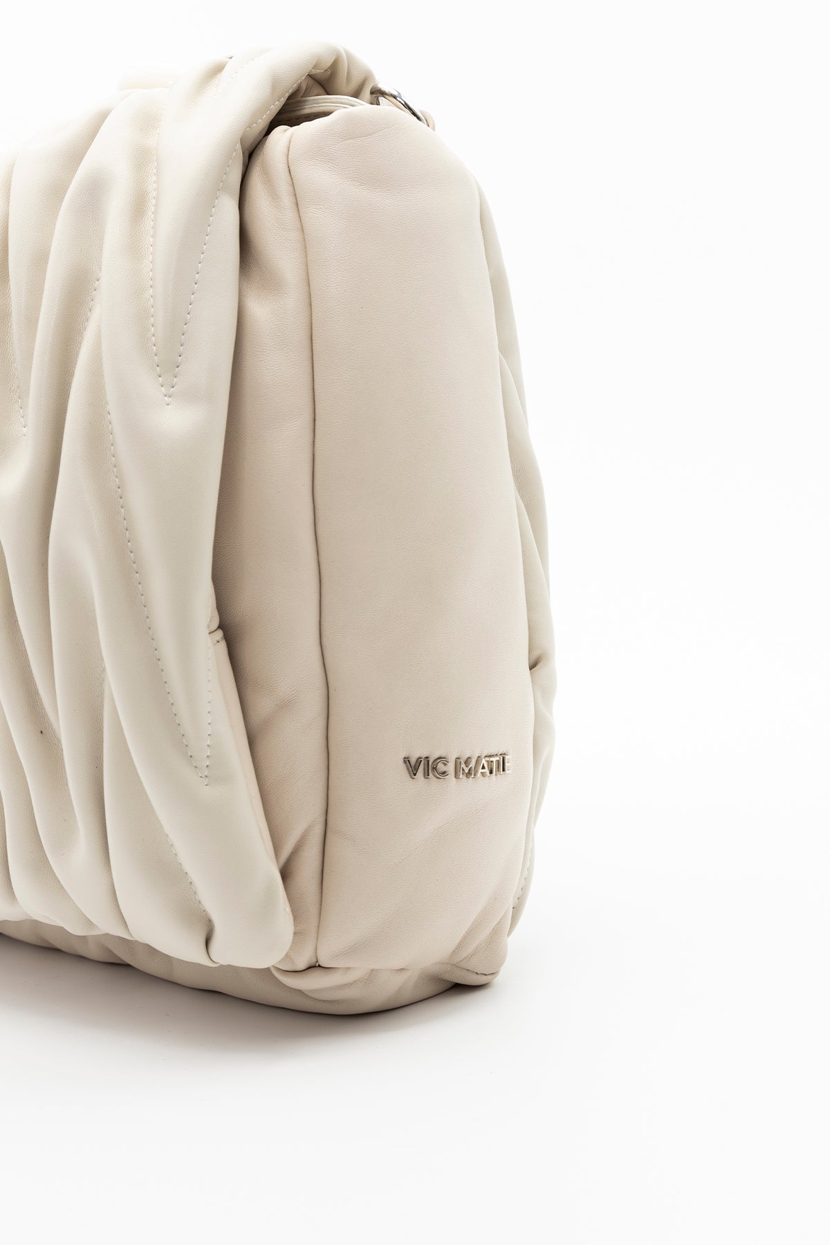 Vic Matie Deri Büzgülü El Çantası-Libas Trendy Fashion Store