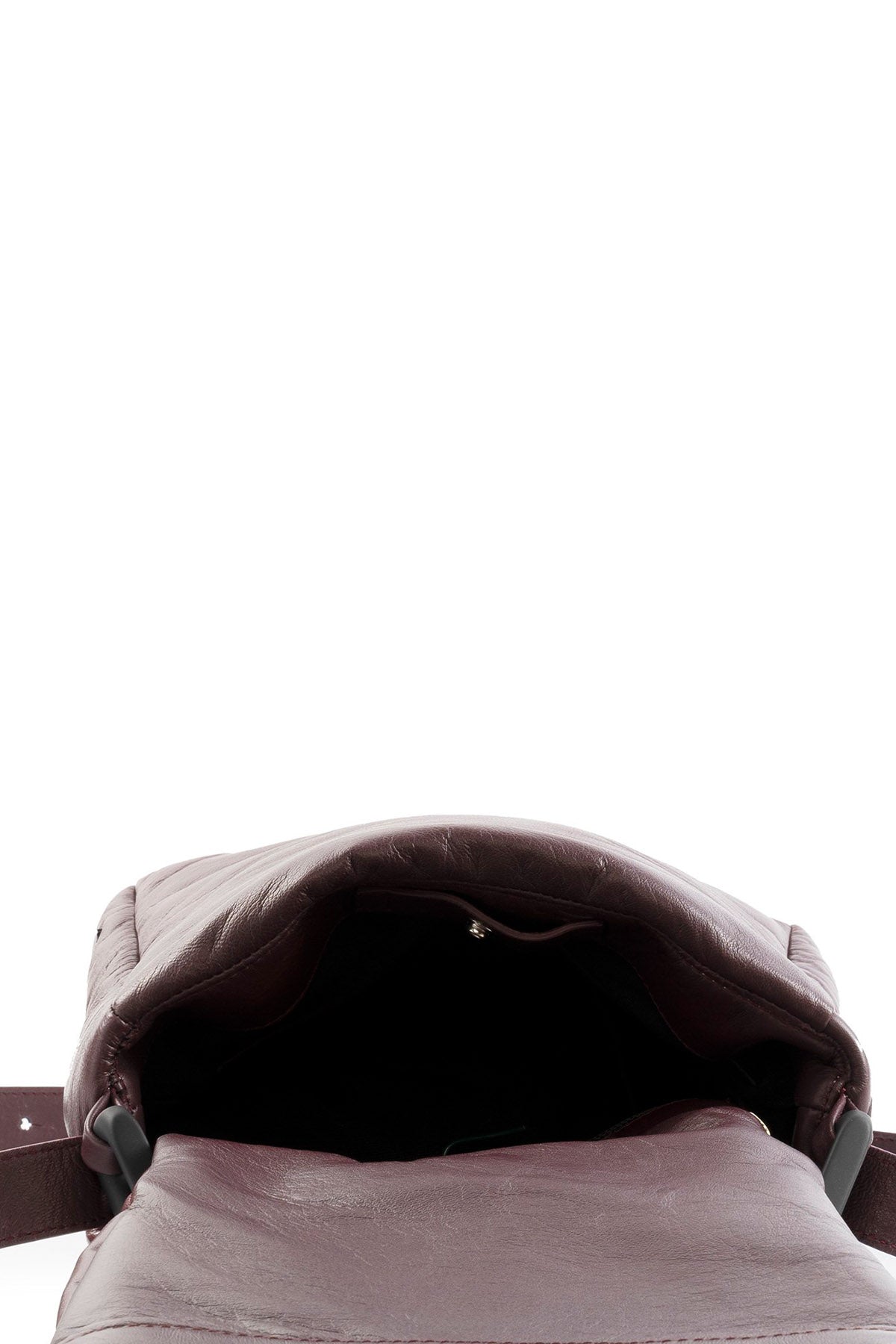 Vic Matie Deri Büzgülü Omuz Çantası-Libas Trendy Fashion Store