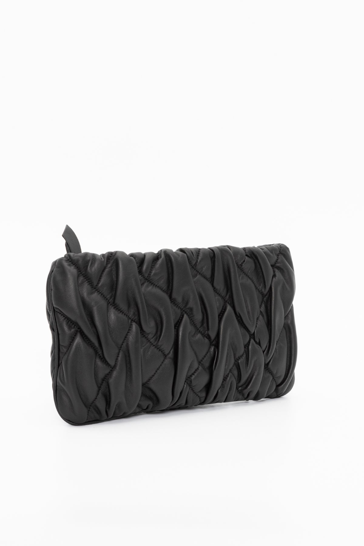 Gianni Chiarini Lory Büzgülü Deri Clutch Çanta-Libas Trendy Fashion Store